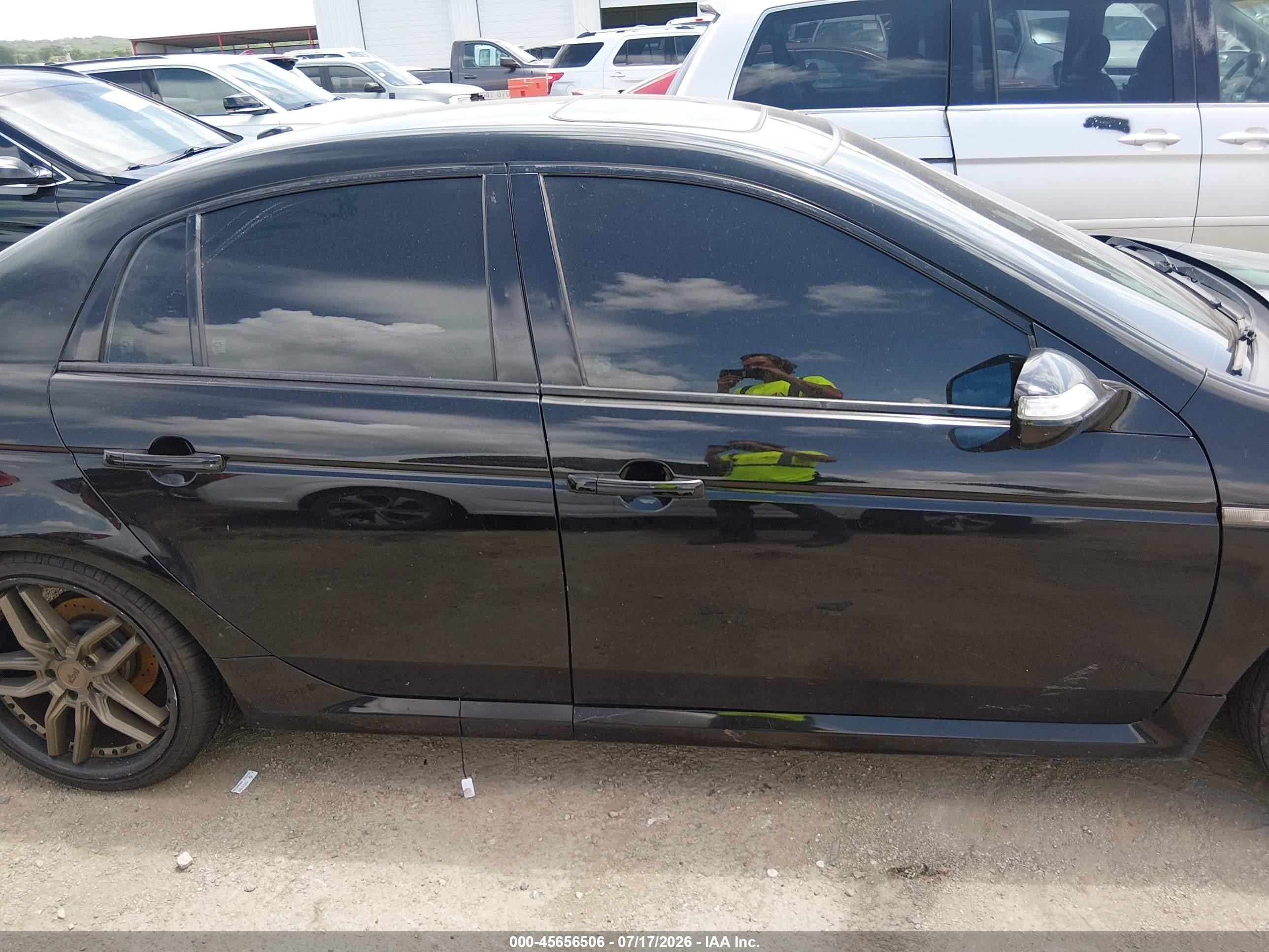 2008 Acura Tl Type S Black vin: 19UUA75548A009075