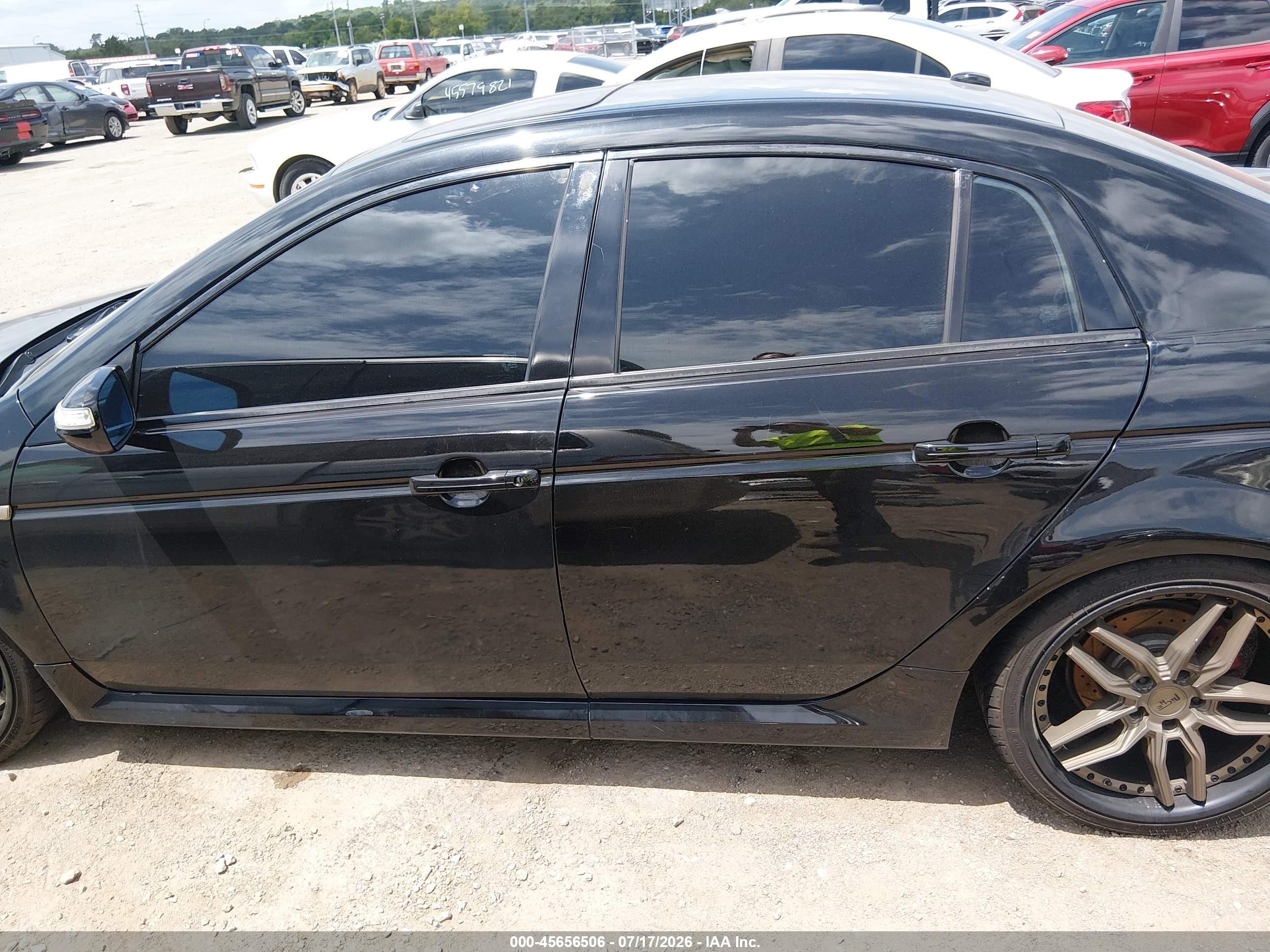 2008 Acura Tl Type S Black vin: 19UUA75548A009075