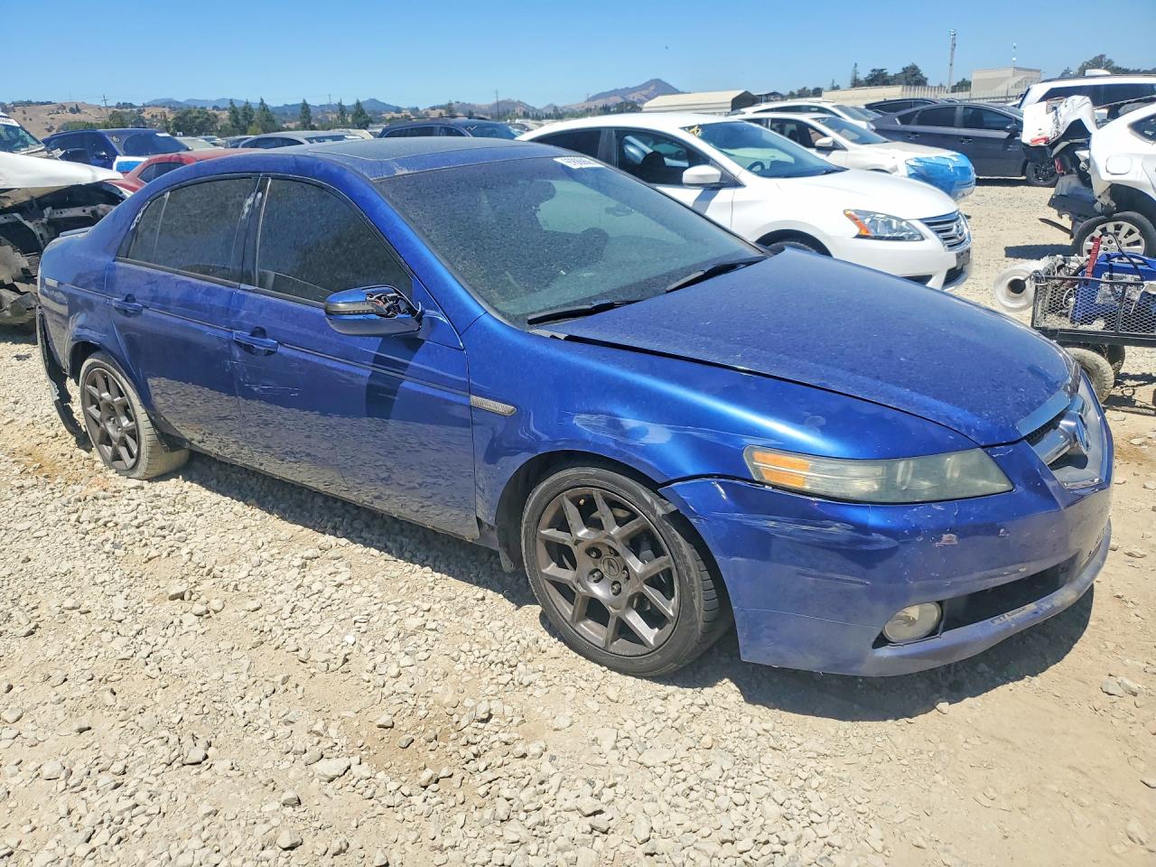 2007 Acura Tl Type S Blue vin: 19UUA75627A019417