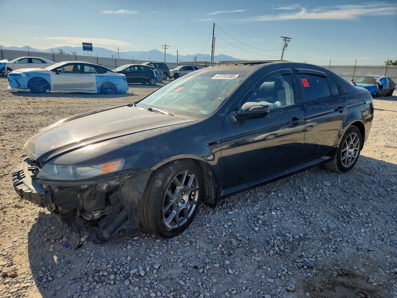 2007 Acura Tl Type S Black vin: 19UUA76517A004557