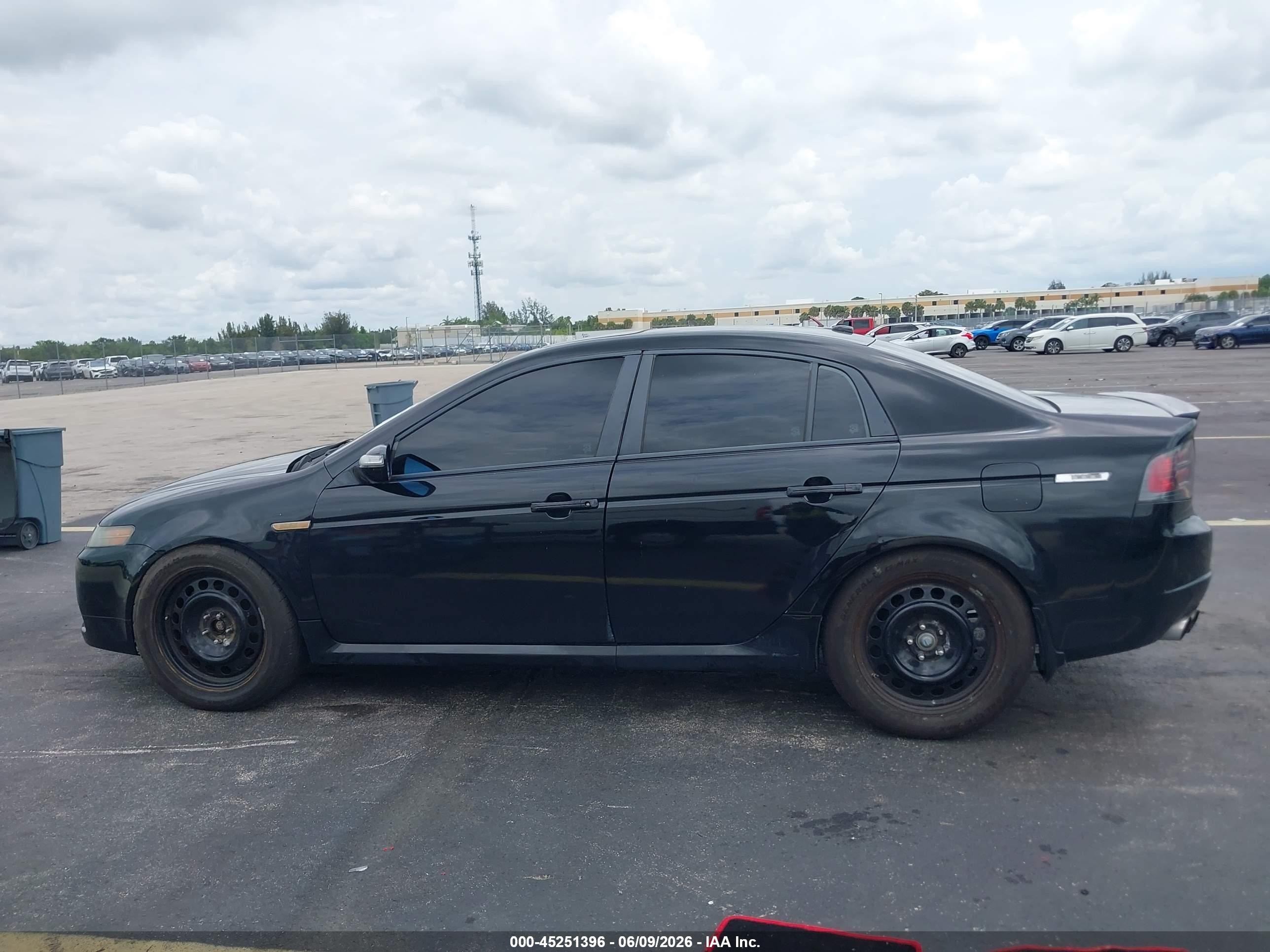 2008 Acura Tl Type S Black vin: 19UUA76518A017651
