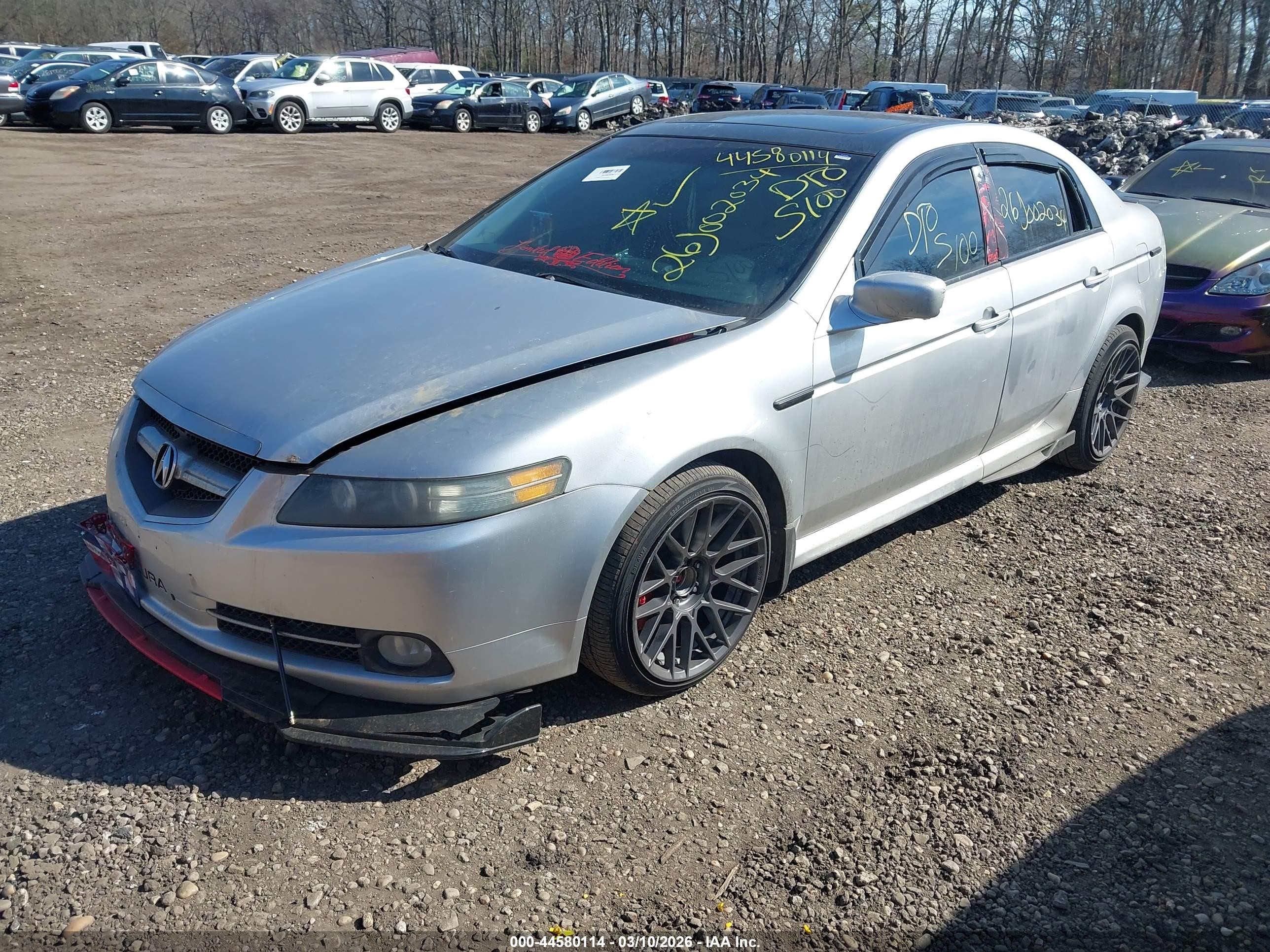 2008 Acura Tl Type S Gray vin: 19UUA76518A041870