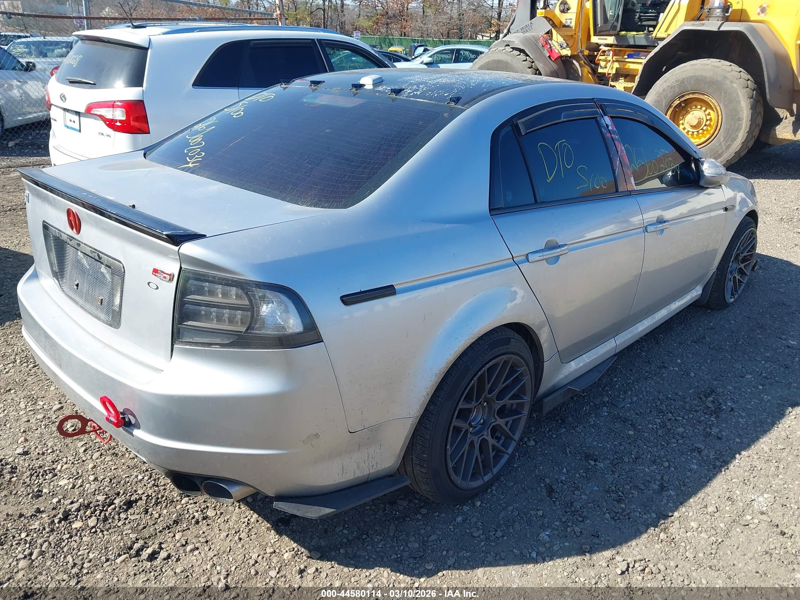 2008 Acura Tl Type S Gray vin: 19UUA76518A041870