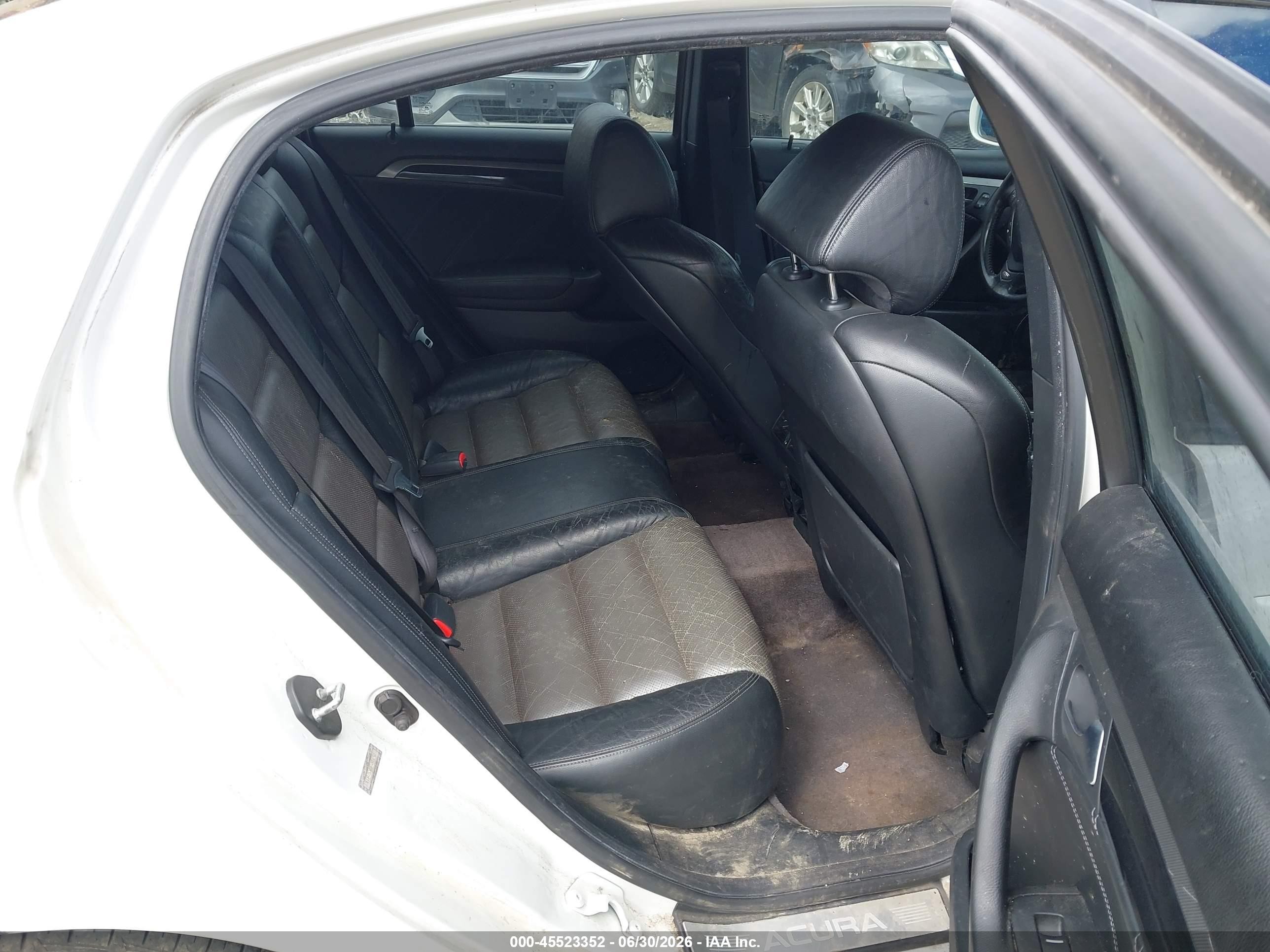 2007 Acura Tl Type S White vin: 19UUA76527A008245