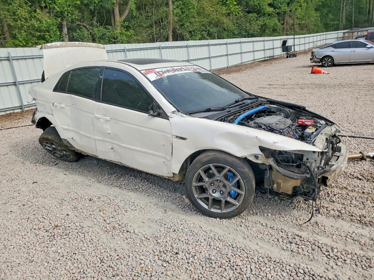 2007 Acura Tl Type S White vin: 19UUA76527A011940