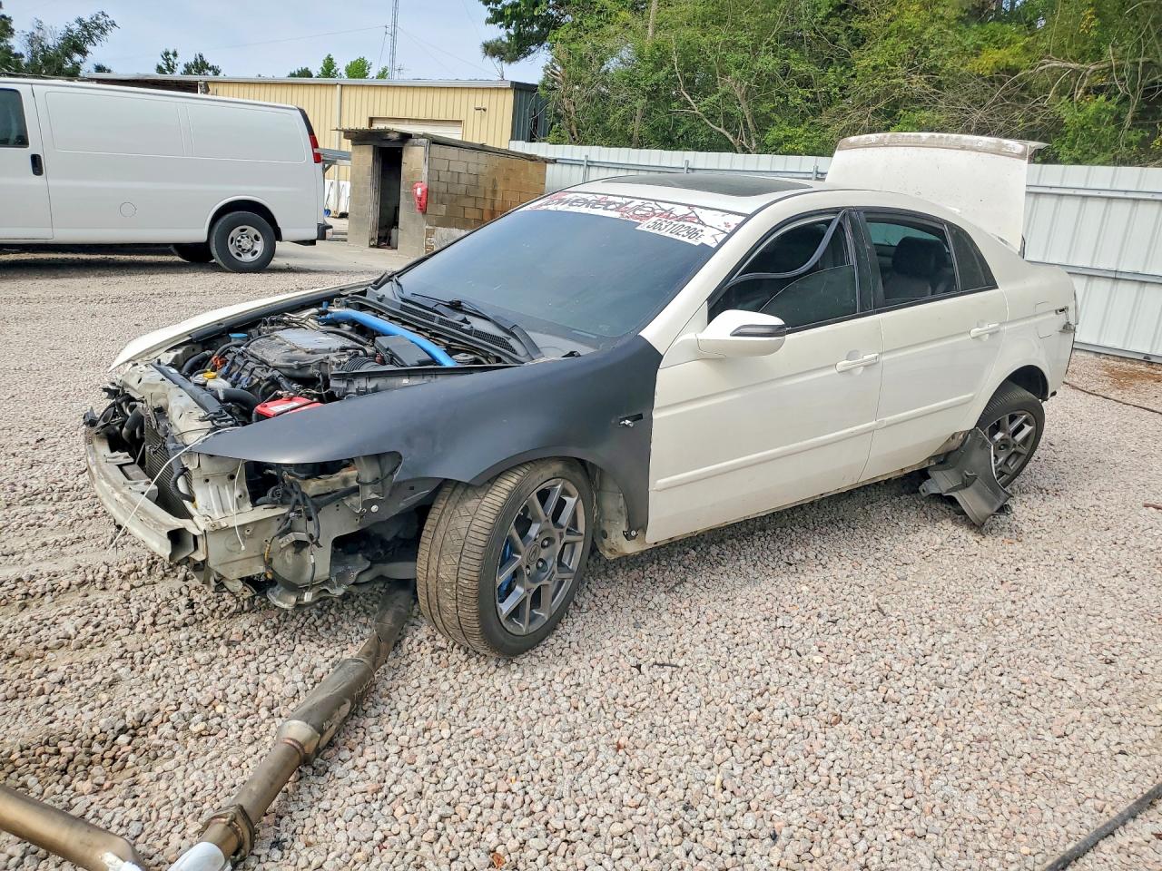 2007 Acura Tl Type S White vin: 19UUA76527A011940