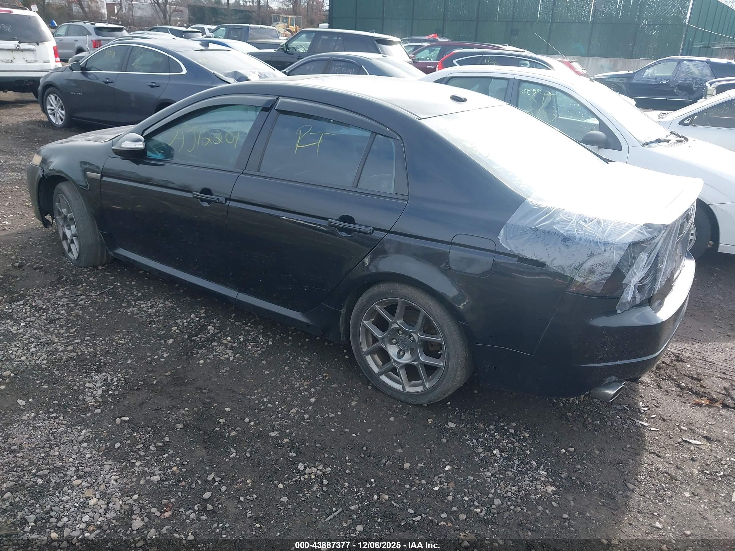 2007 Acura Tl Type S Black vin: 19UUA76527A013557