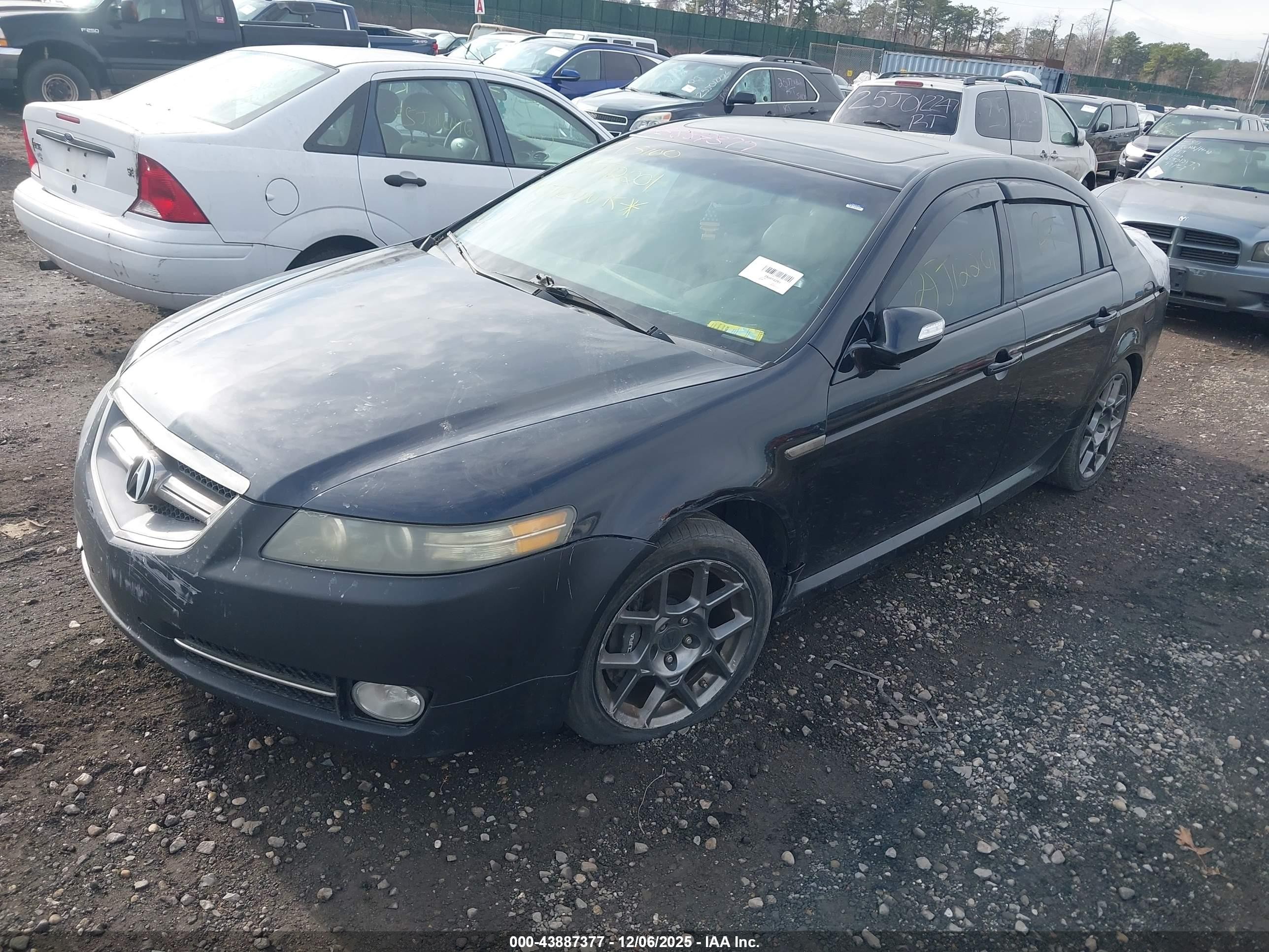 2007 Acura Tl Type S Black vin: 19UUA76527A013557