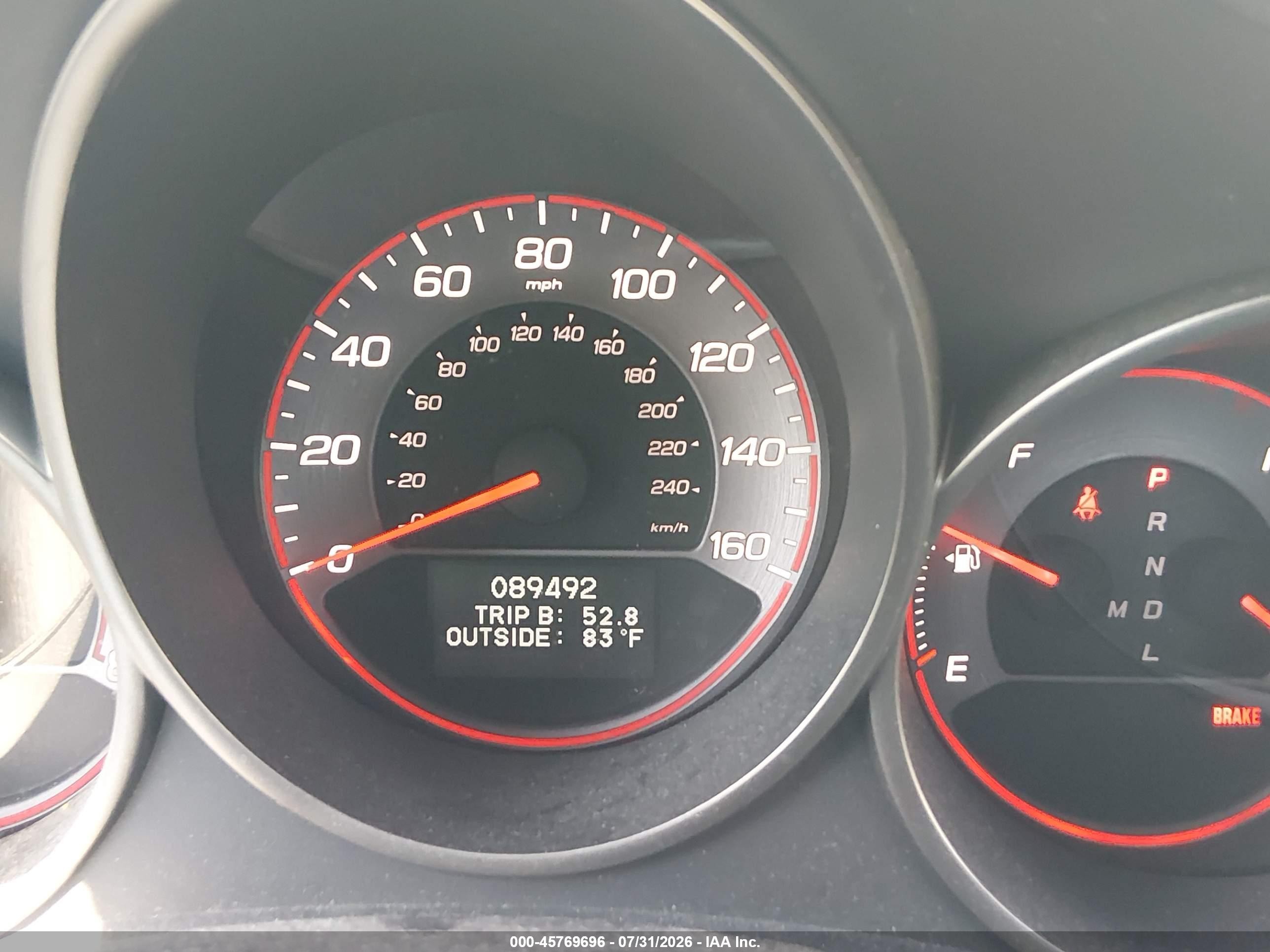2007 Acura Tl Type S Gray vin: 19UUA76527A045294