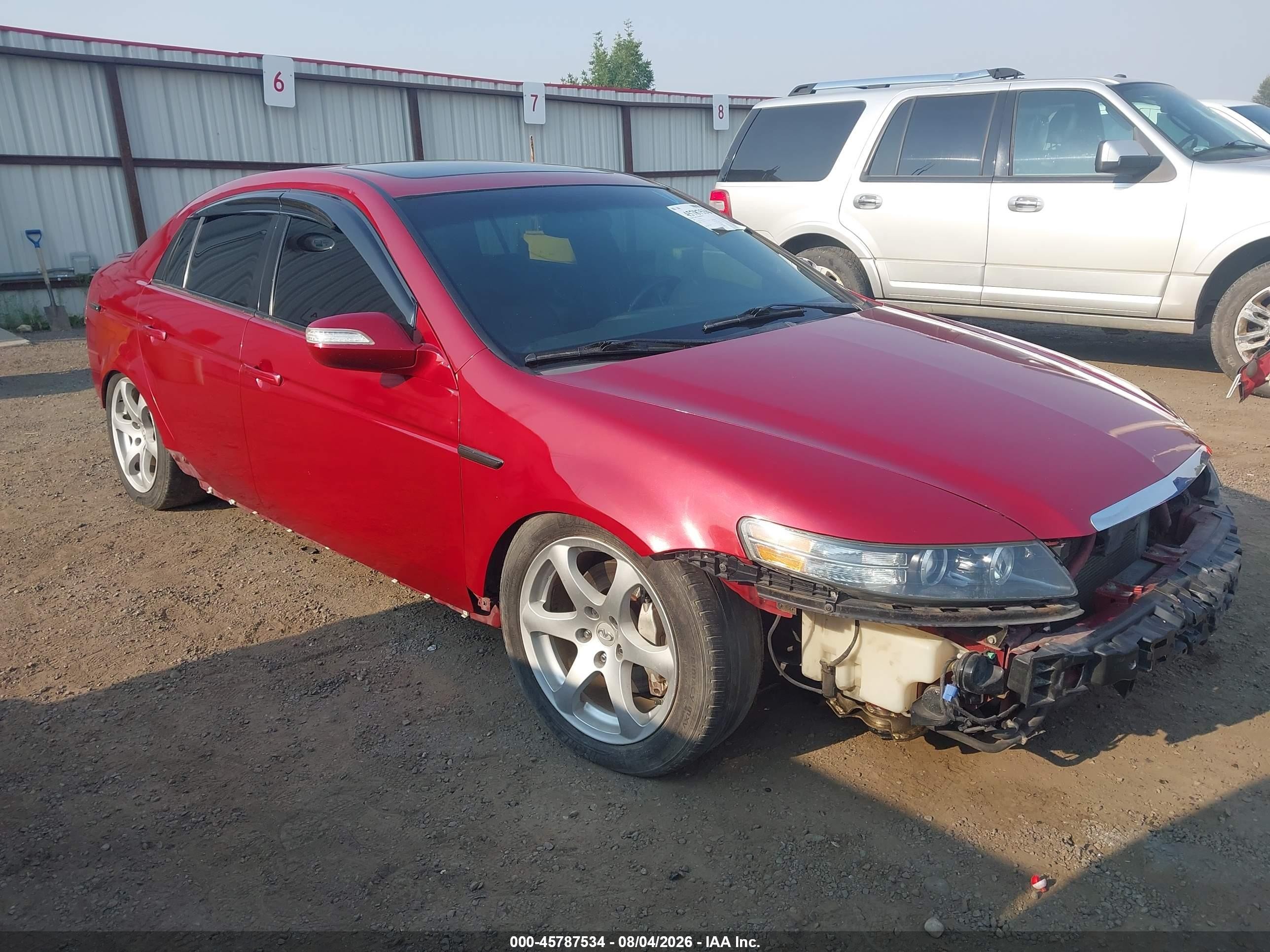 2007 Acura Tl Type S Бордовый vin: 19UUA76537A000140