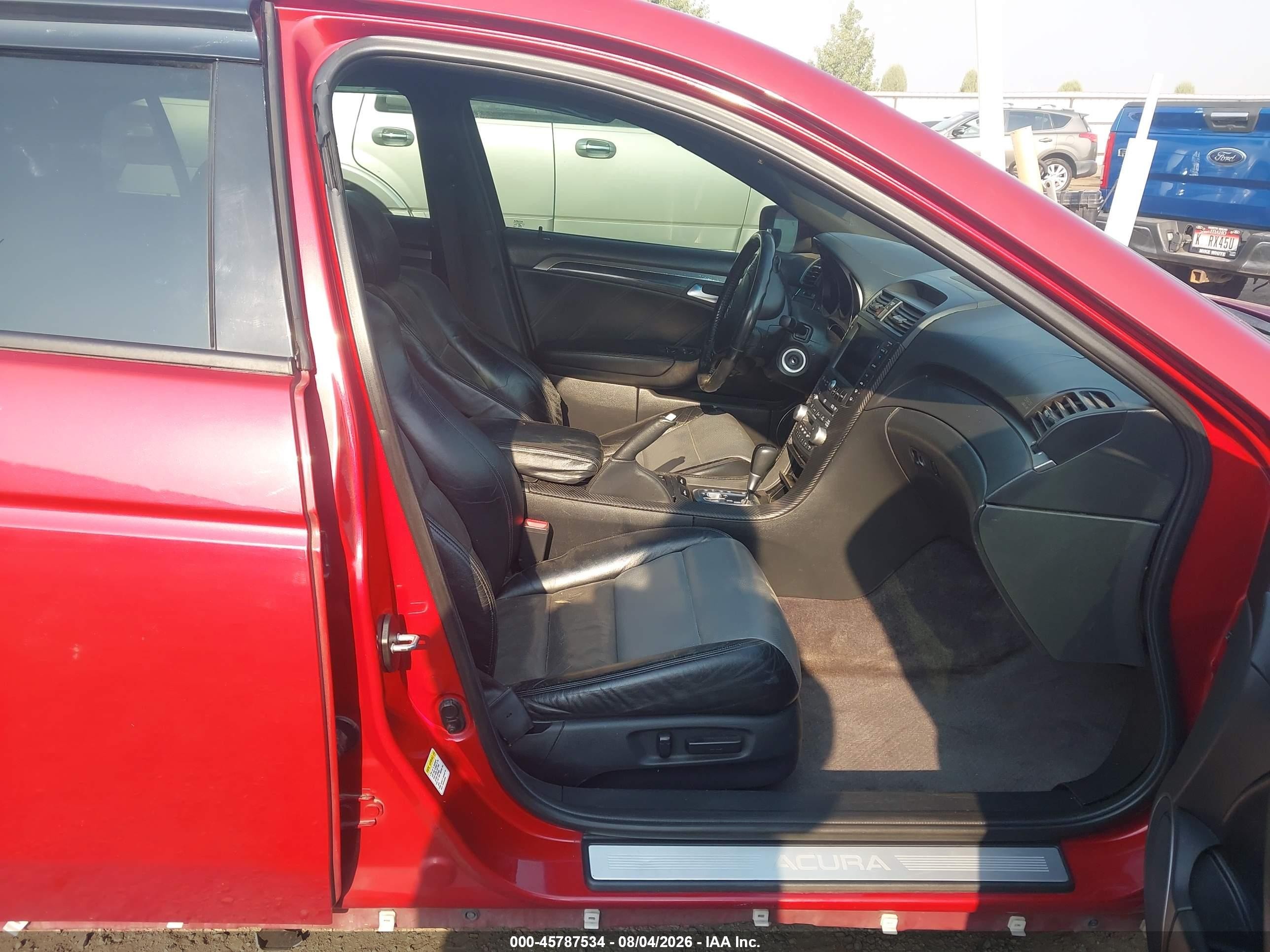 2007 Acura Tl Type S Burgundy vin: 19UUA76537A000140