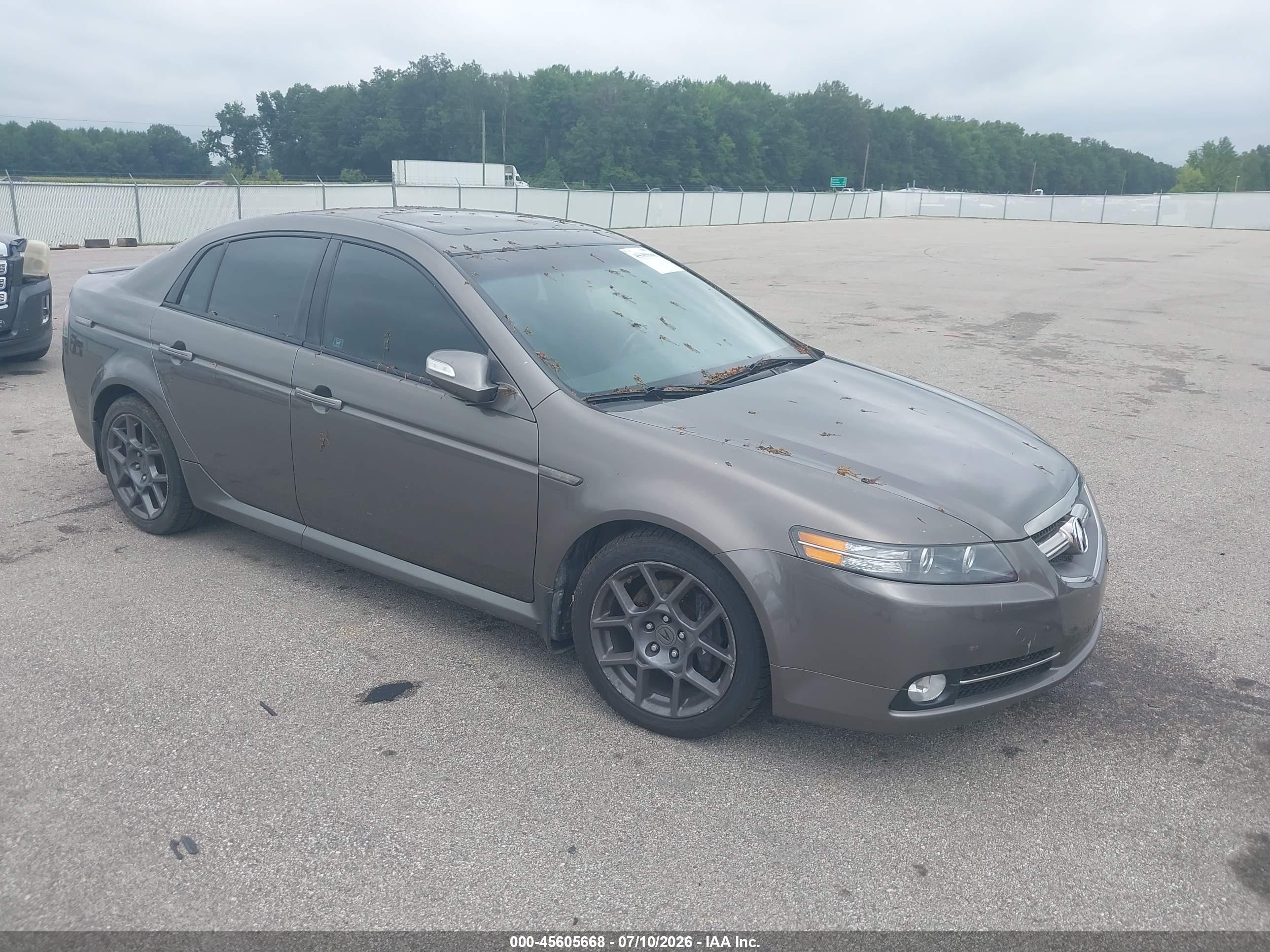 2007 Acura Tl Type S Gray vin: 19UUA76537A004124