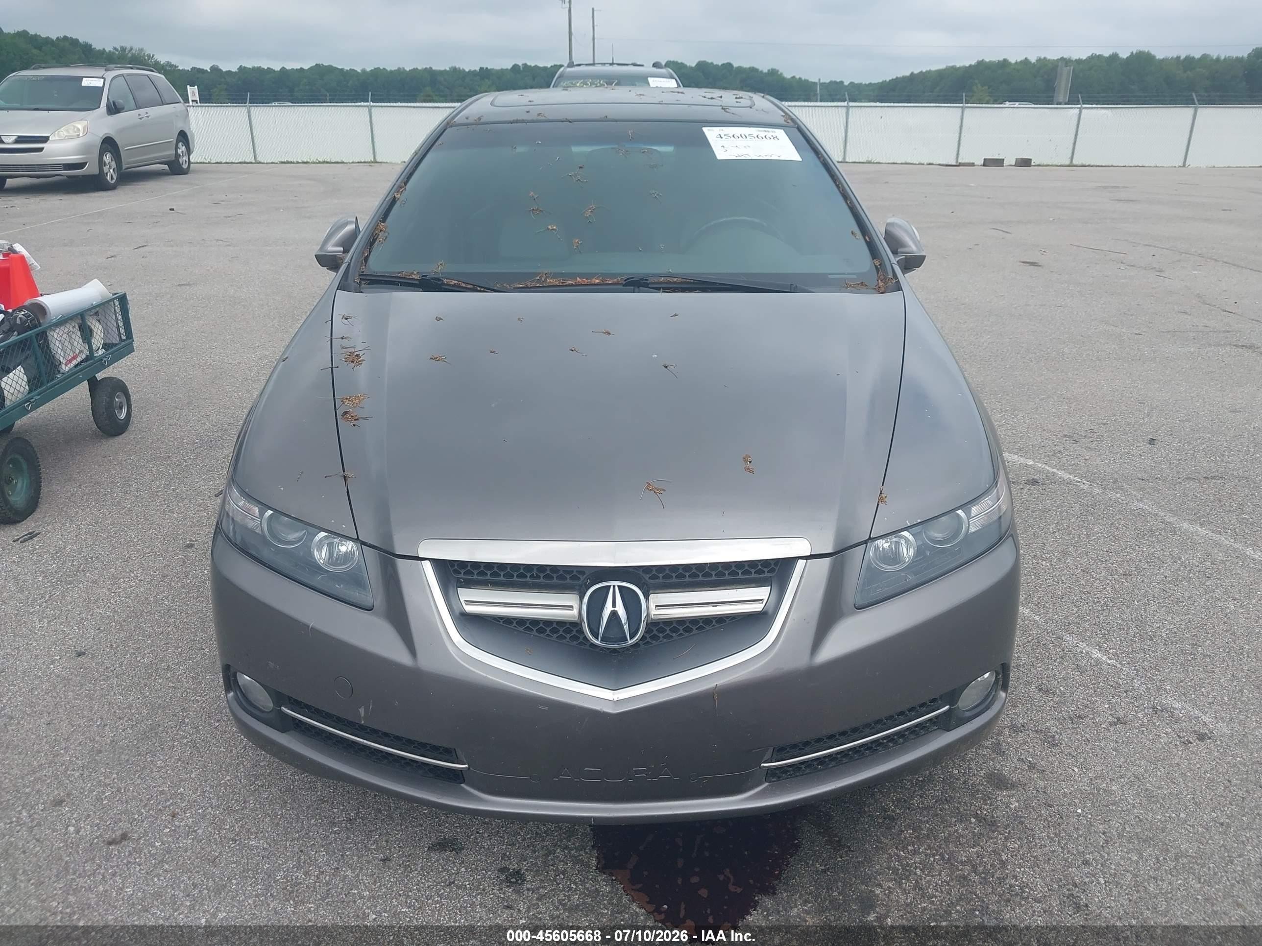 2007 Acura Tl Type S Gray vin: 19UUA76537A004124