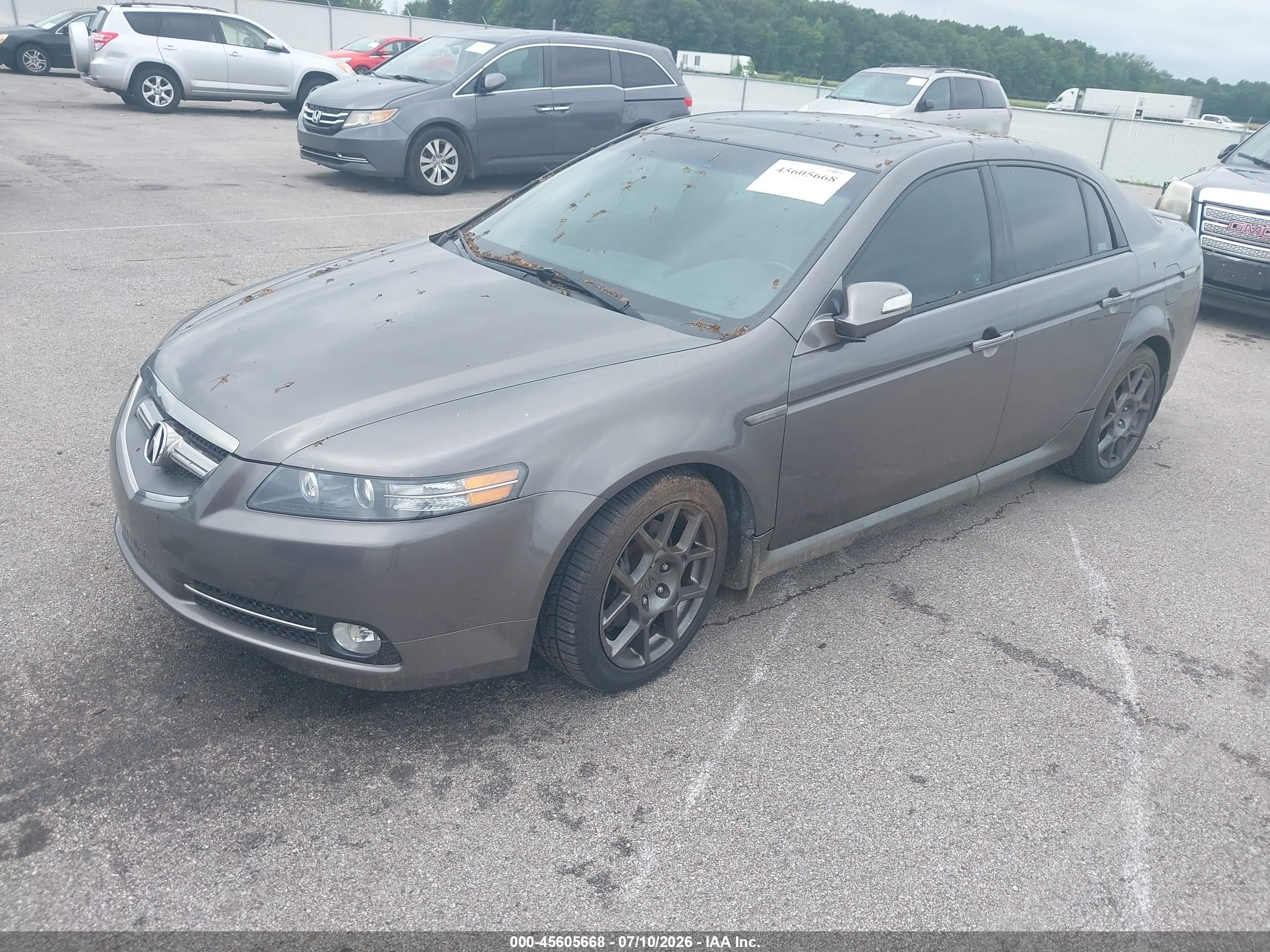 2007 Acura Tl Type S Gray vin: 19UUA76537A004124