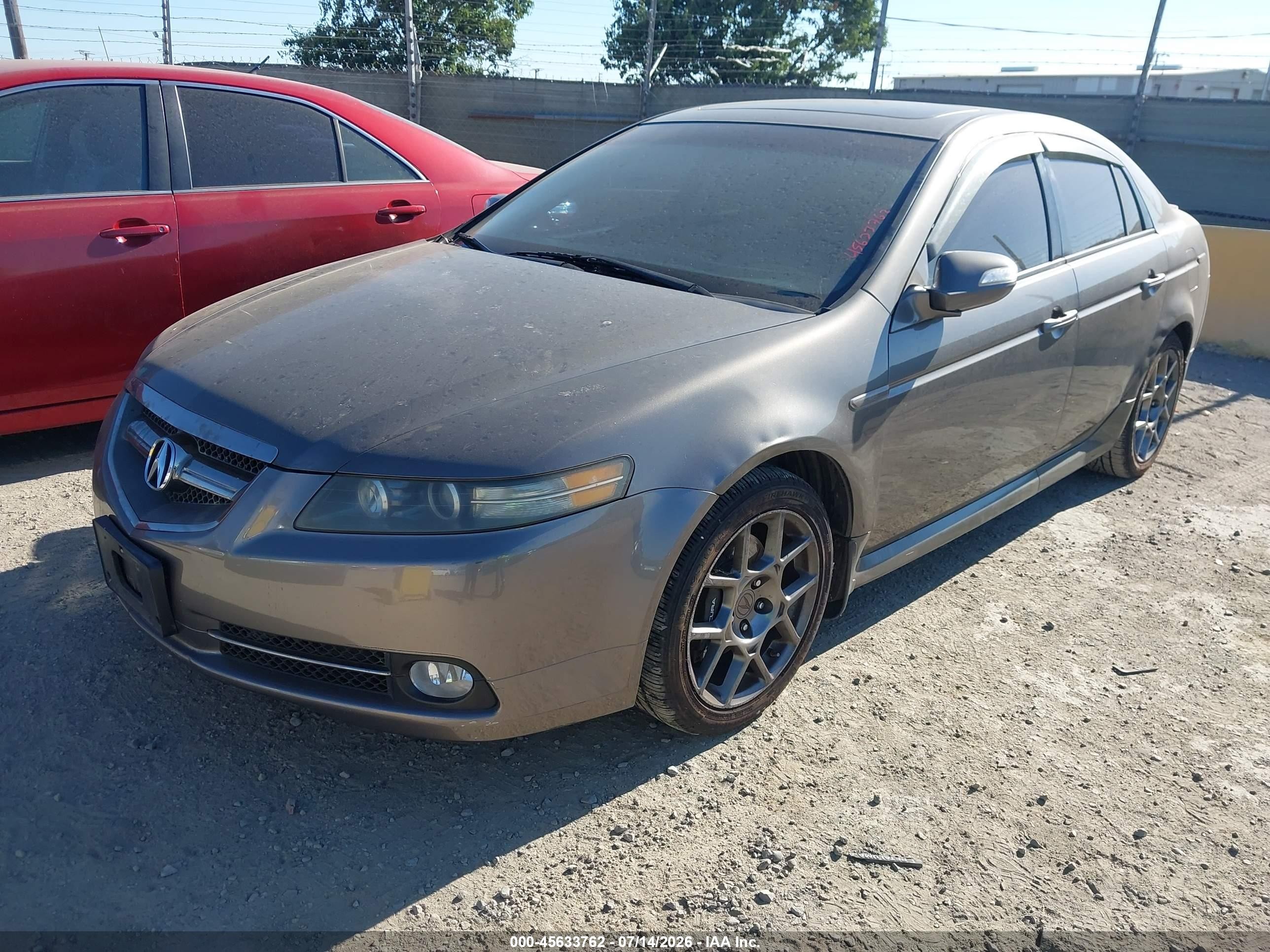 2007 Acura Tl Type S Gray vin: 19UUA76537A006293