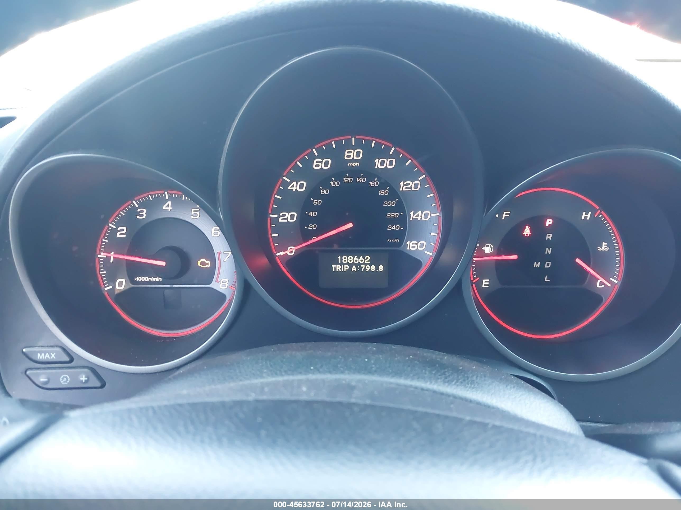 2007 Acura Tl Type S Gray vin: 19UUA76537A006293