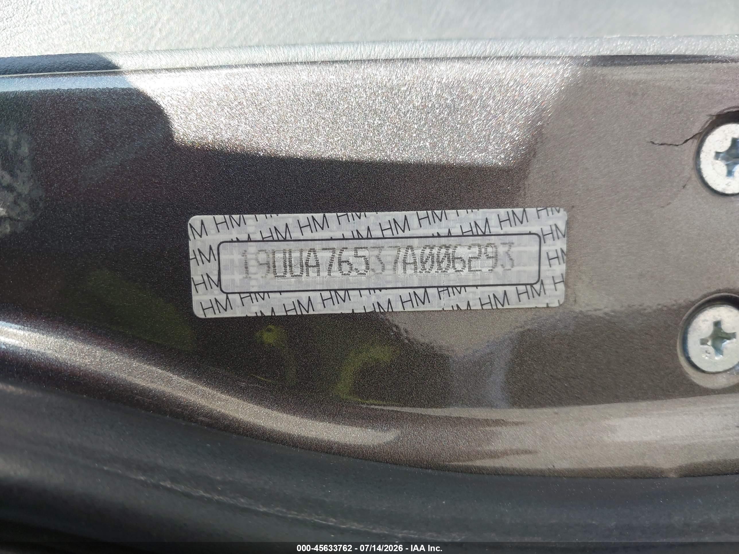 2007 Acura Tl Type S Gray vin: 19UUA76537A006293