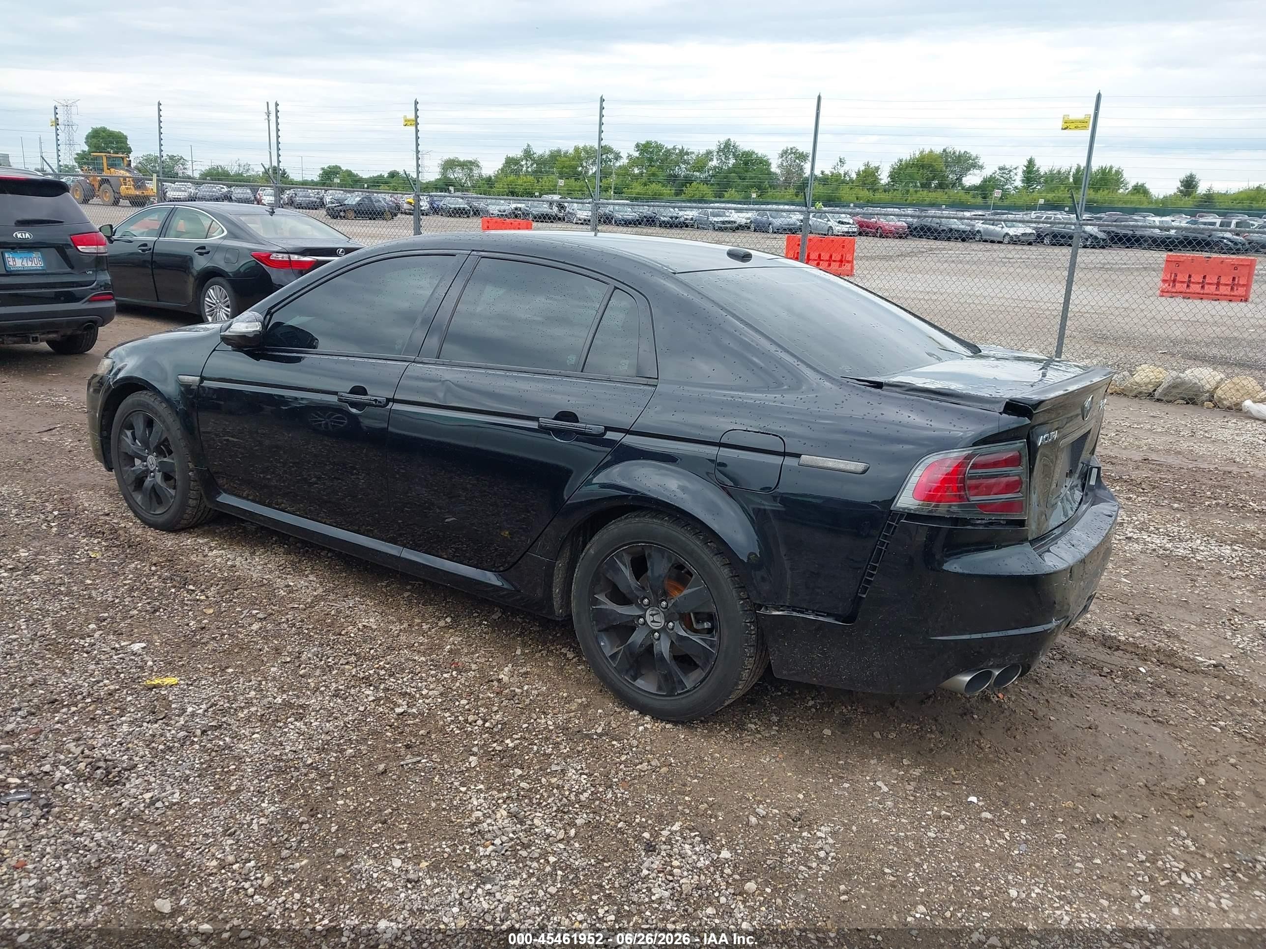 2007 Acura Tl Type S Black vin: 19UUA76537A021182
