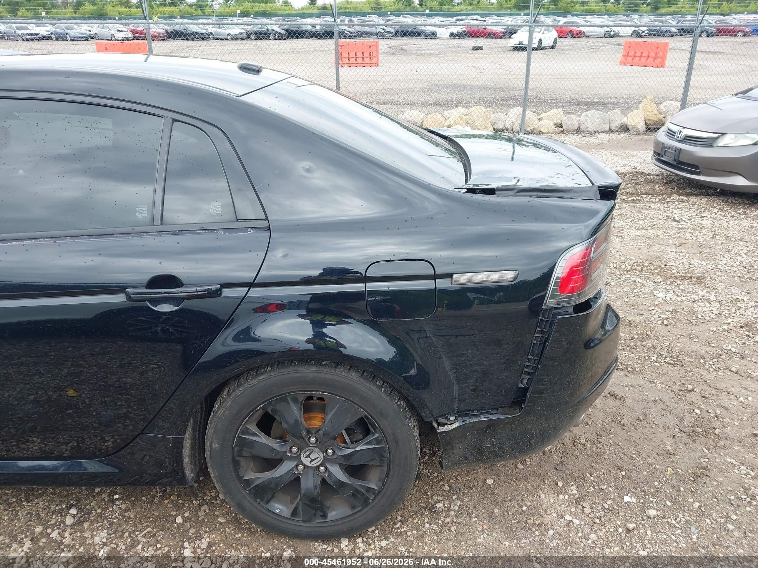 2007 Acura Tl Type S Black vin: 19UUA76537A021182