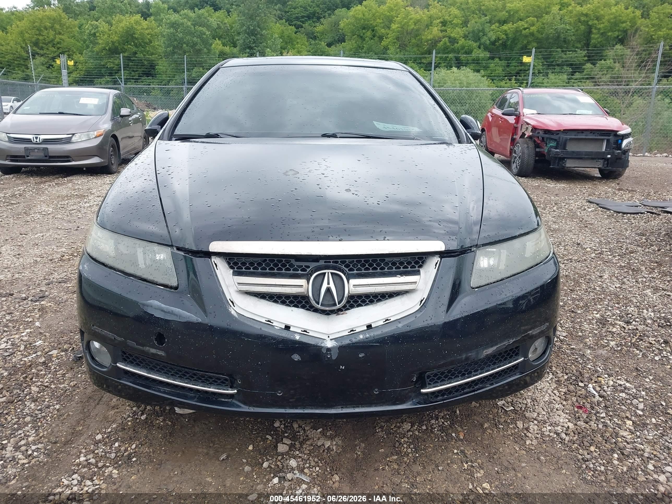 2007 Acura Tl Type S Black vin: 19UUA76537A021182
