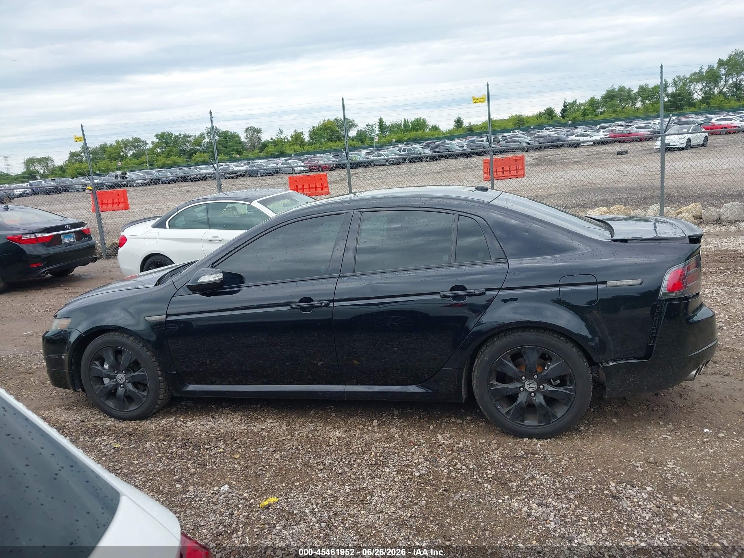 2007 Acura Tl Type S Black vin: 19UUA76537A021182