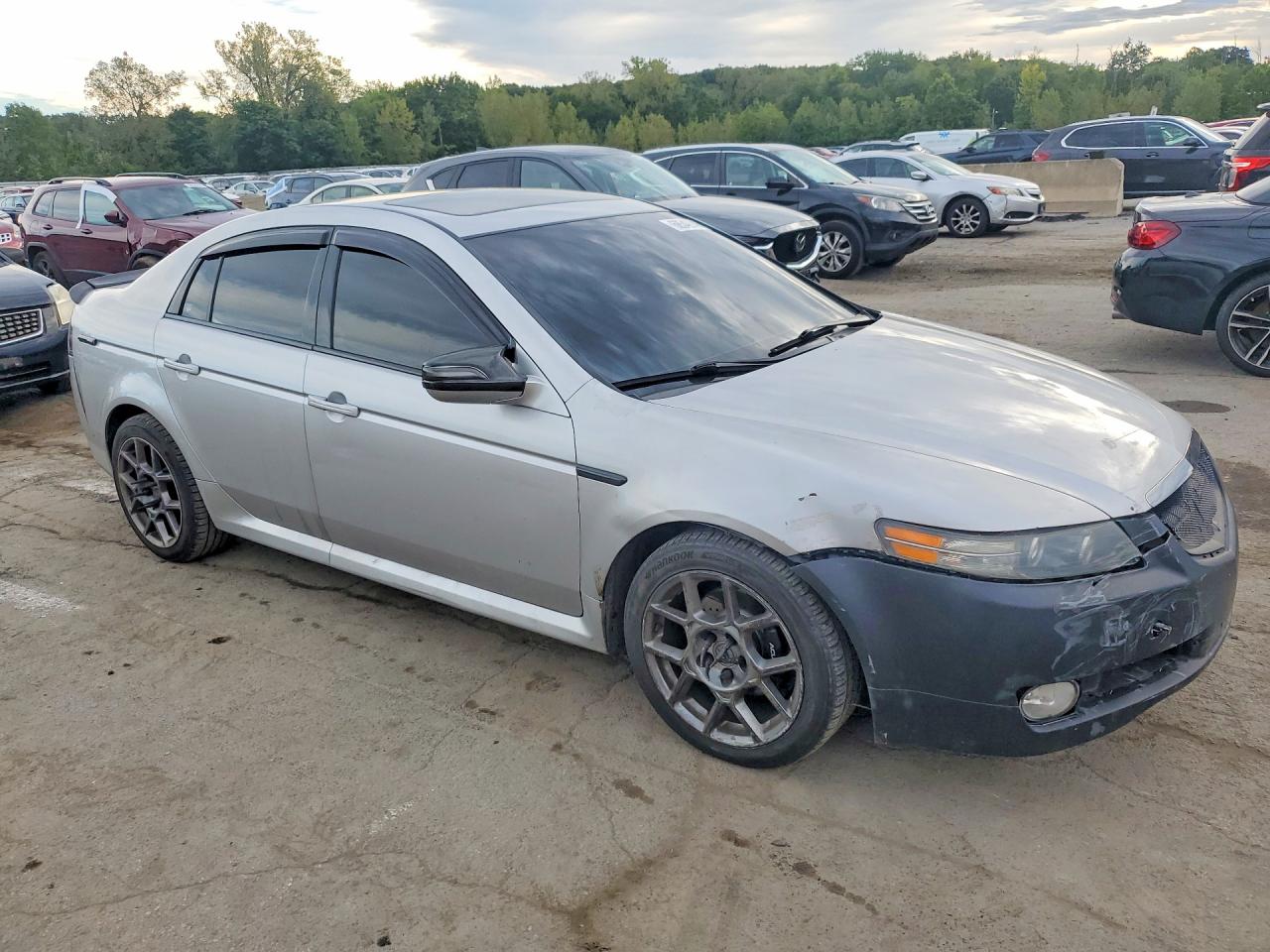 2007 Acura Tl Type S Silver vin: 19UUA76547A046480