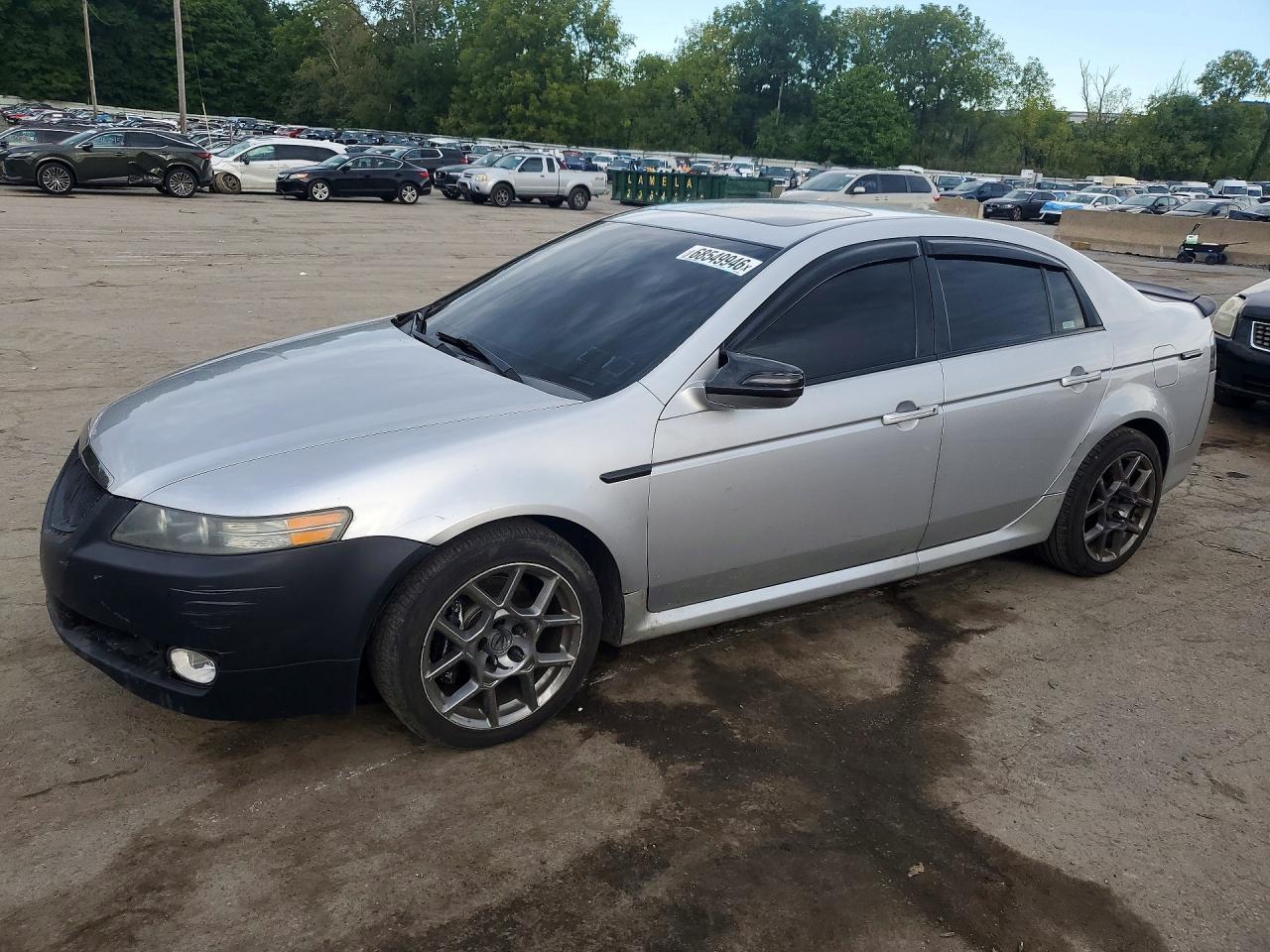 2007 Acura Tl Type S Silver vin: 19UUA76547A046480