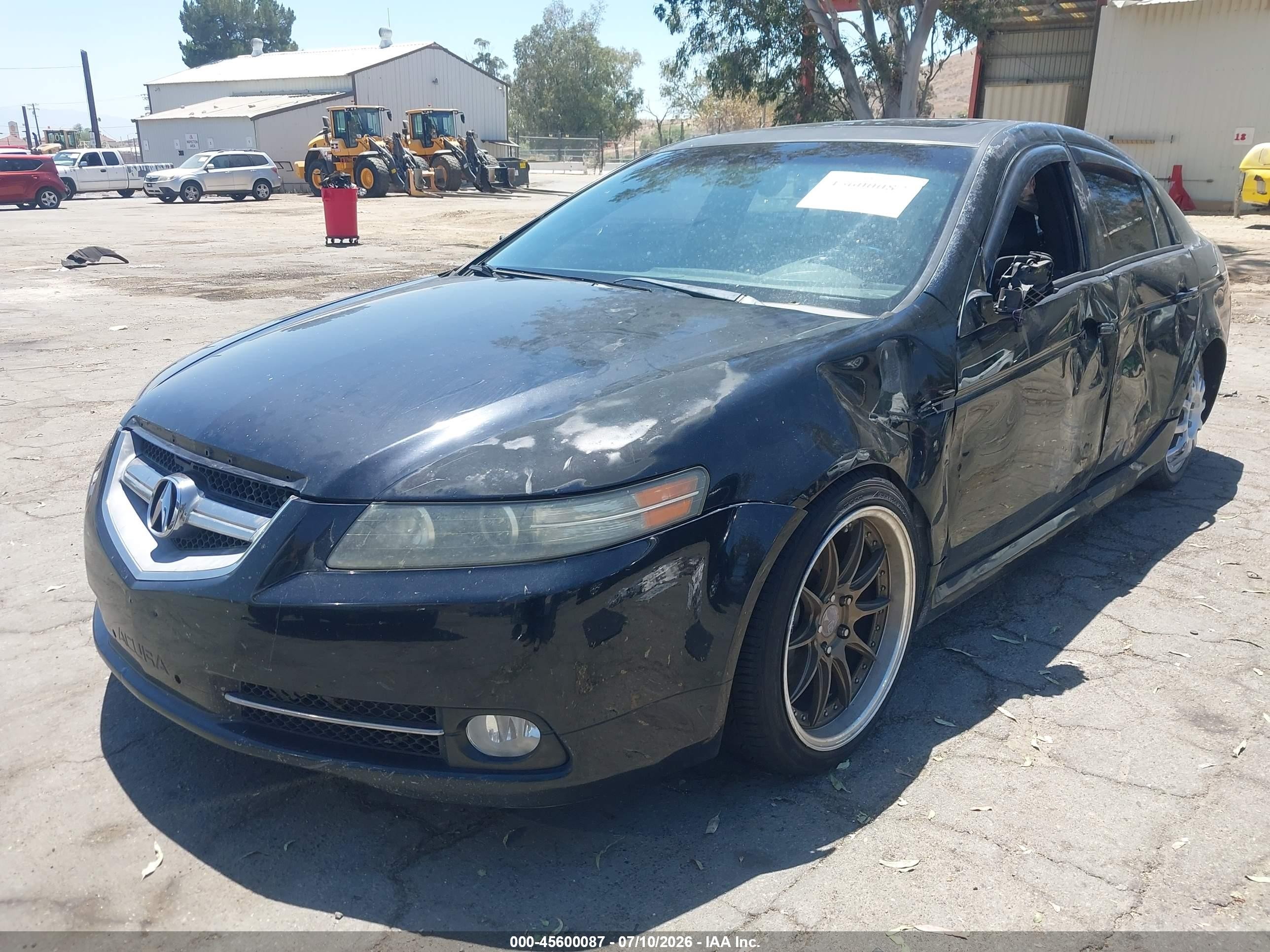 2008 Acura Tl Type S Black vin: 19UUA76548A000990