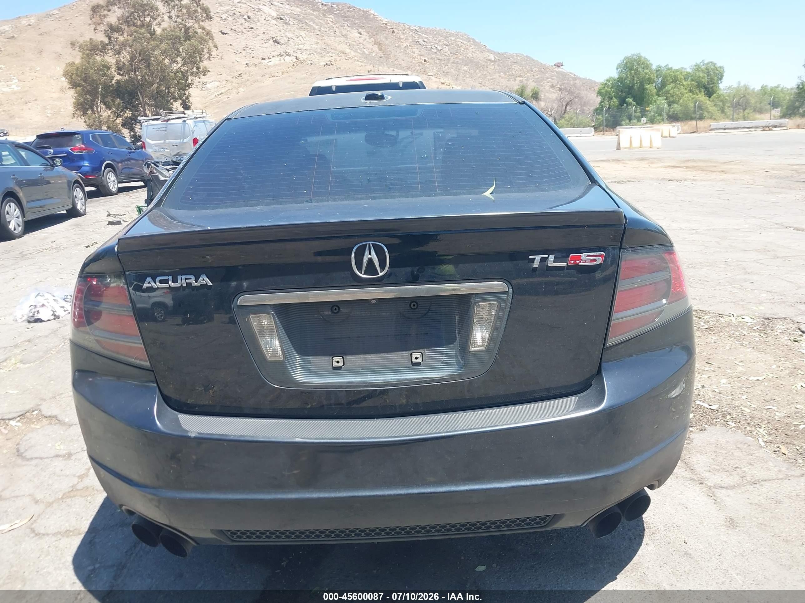 2008 Acura Tl Type S Black vin: 19UUA76548A000990