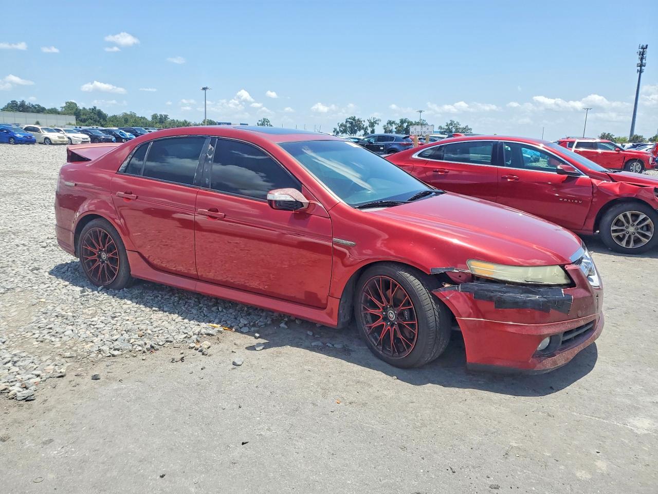2008 Acura Tl Type S Burgundy vin: 19UUA76548A004943