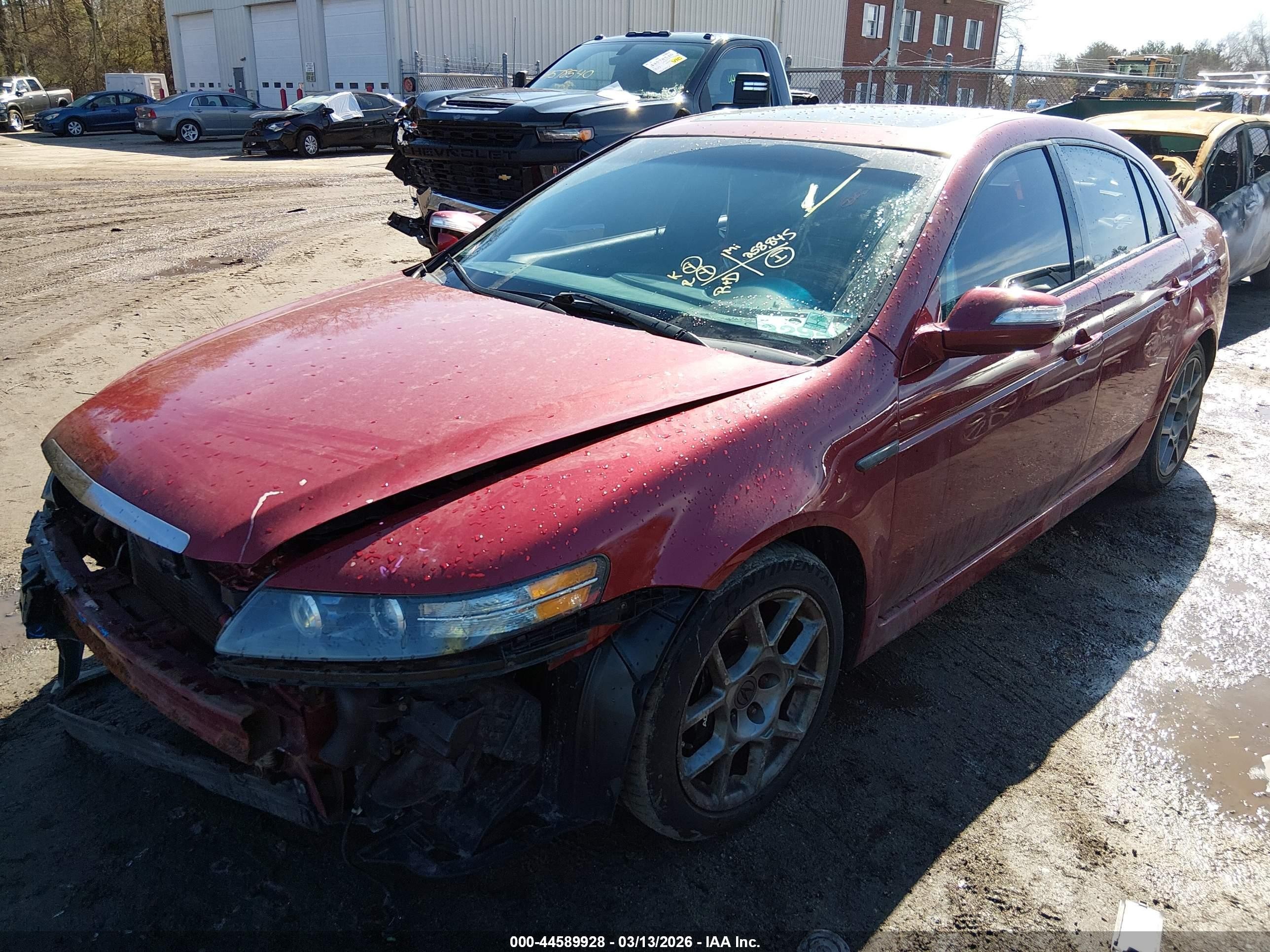 2008 Acura Tl Type S Красный vin: 19UUA76548A014503