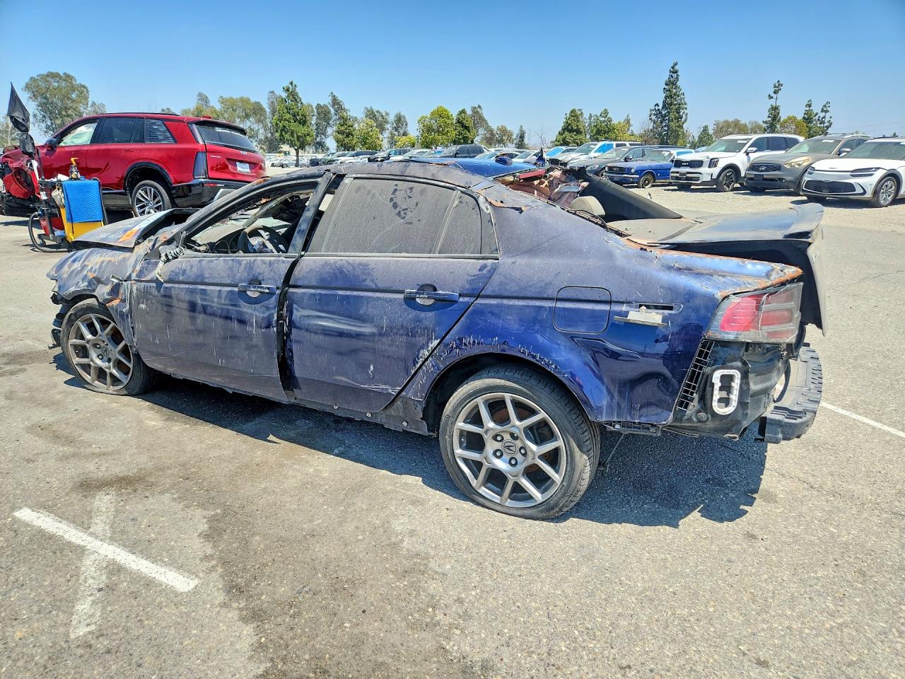 2008 Acura Tl Type S Blue vin: 19UUA76548A024352