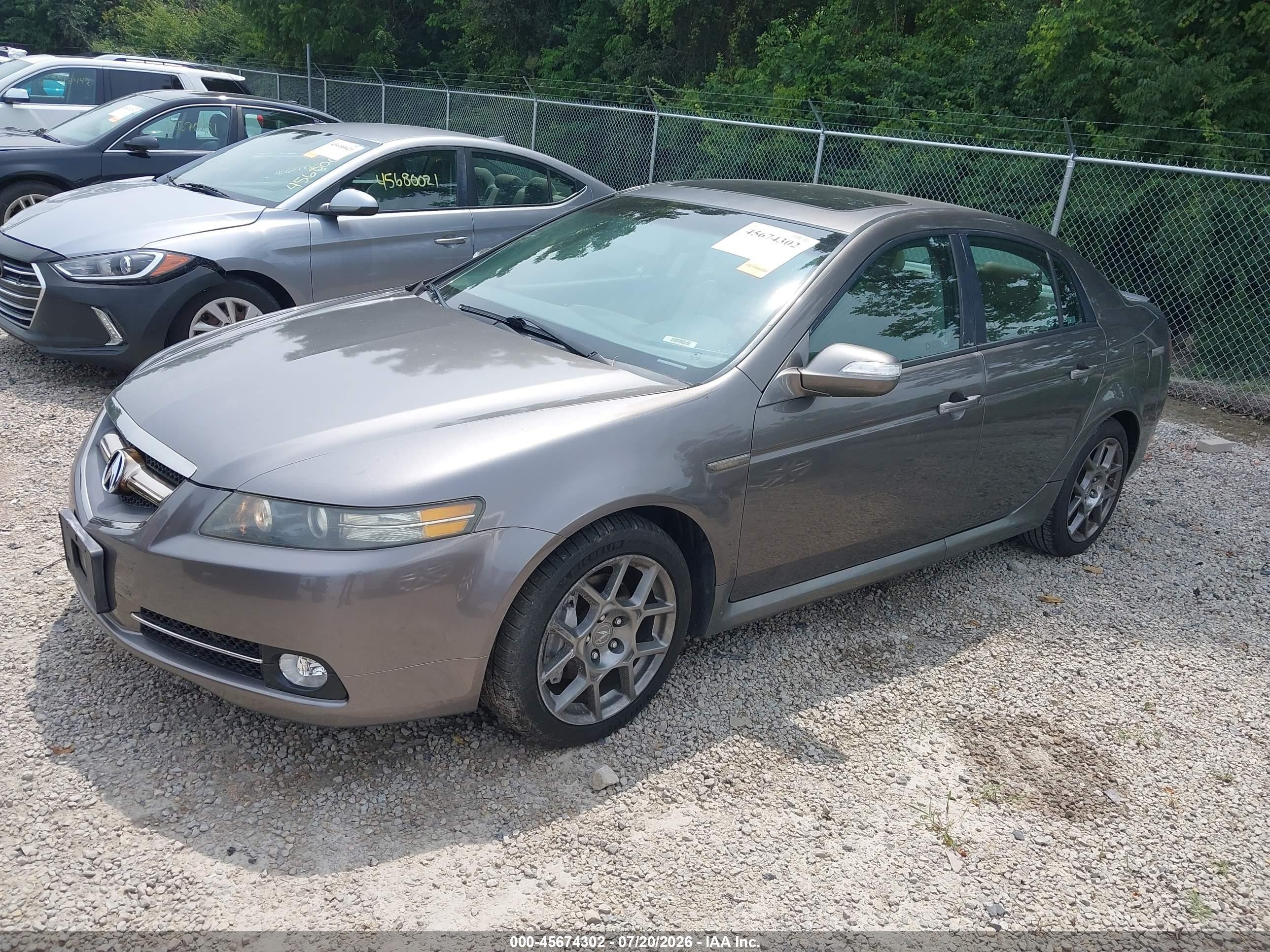 2007 Acura Tl Type S Beige vin: 19UUA76557A005498