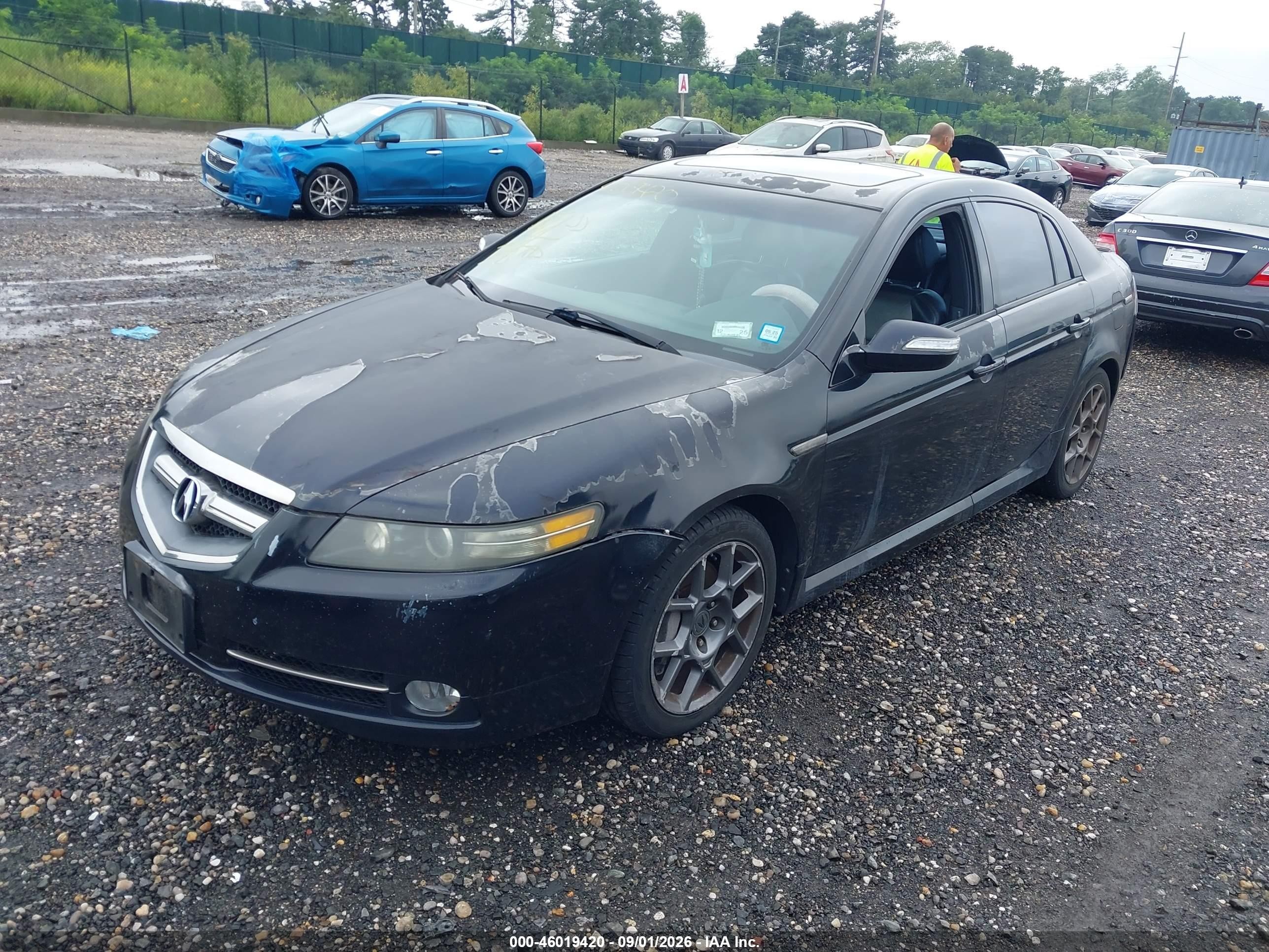 2007 Acura Tl Type S Black vin: 19UUA76557A017683