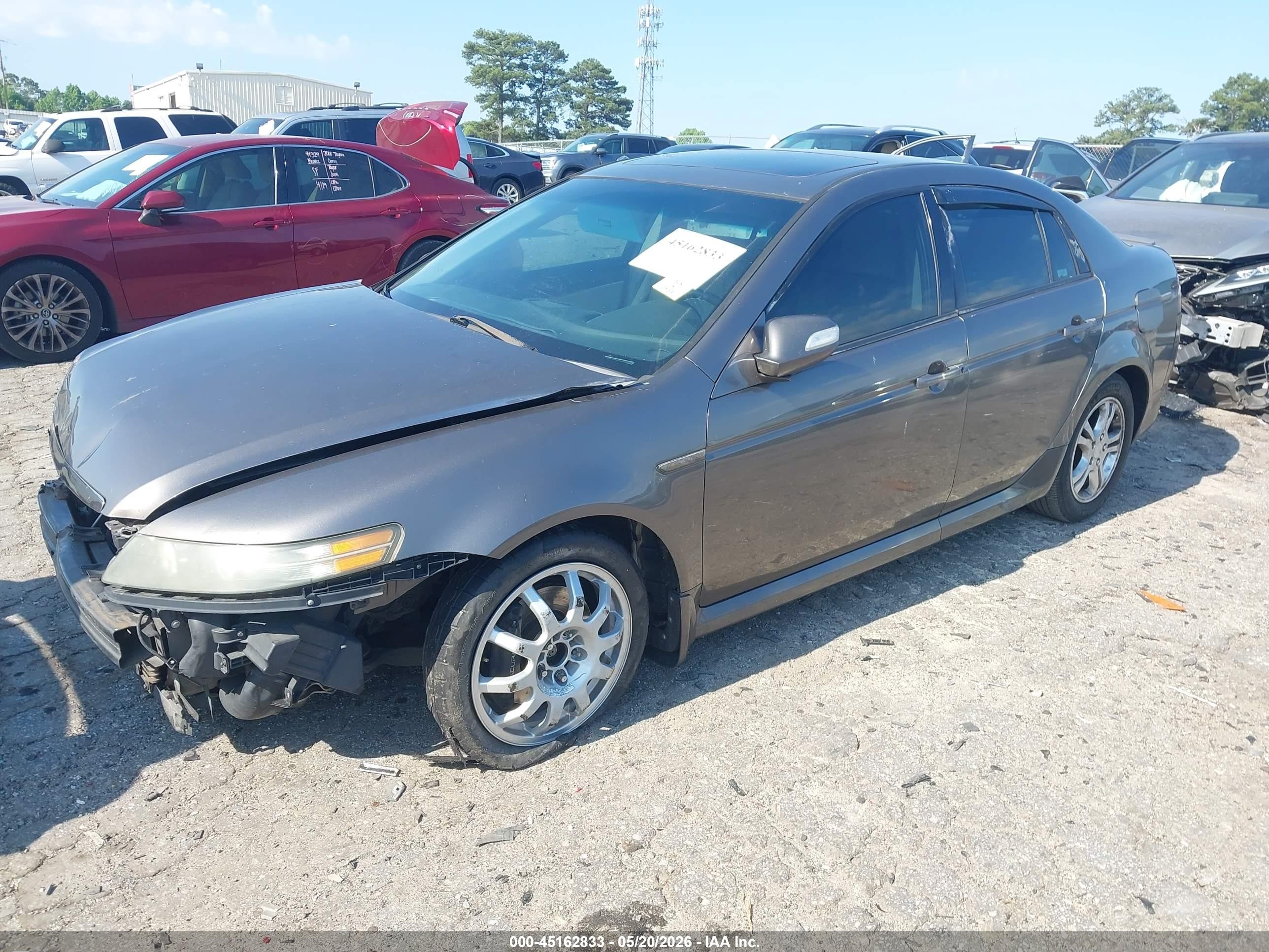 2008 Acura Tl Type S Серый vin: 19UUA76558A001372