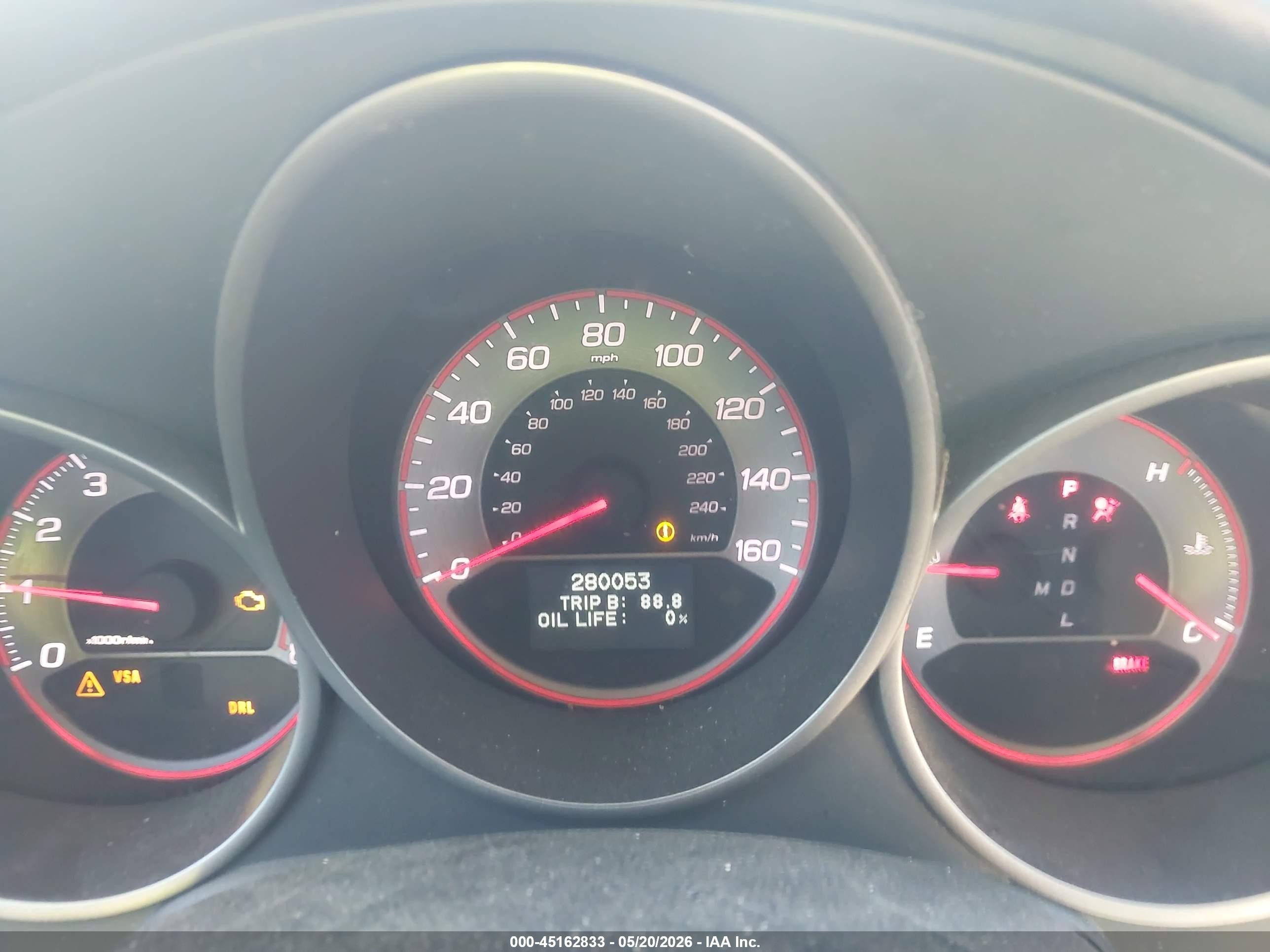 2008 Acura Tl Type S Серый vin: 19UUA76558A001372