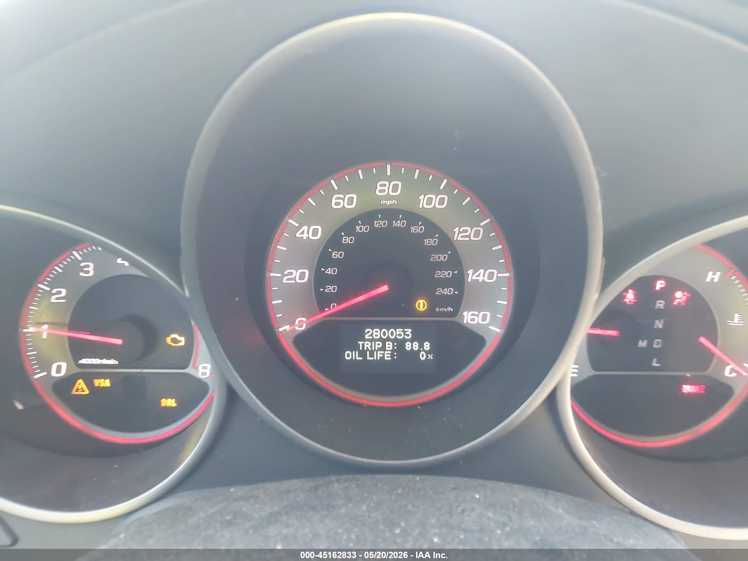 2008 Acura Tl Type S Серый vin: 19UUA76558A001372