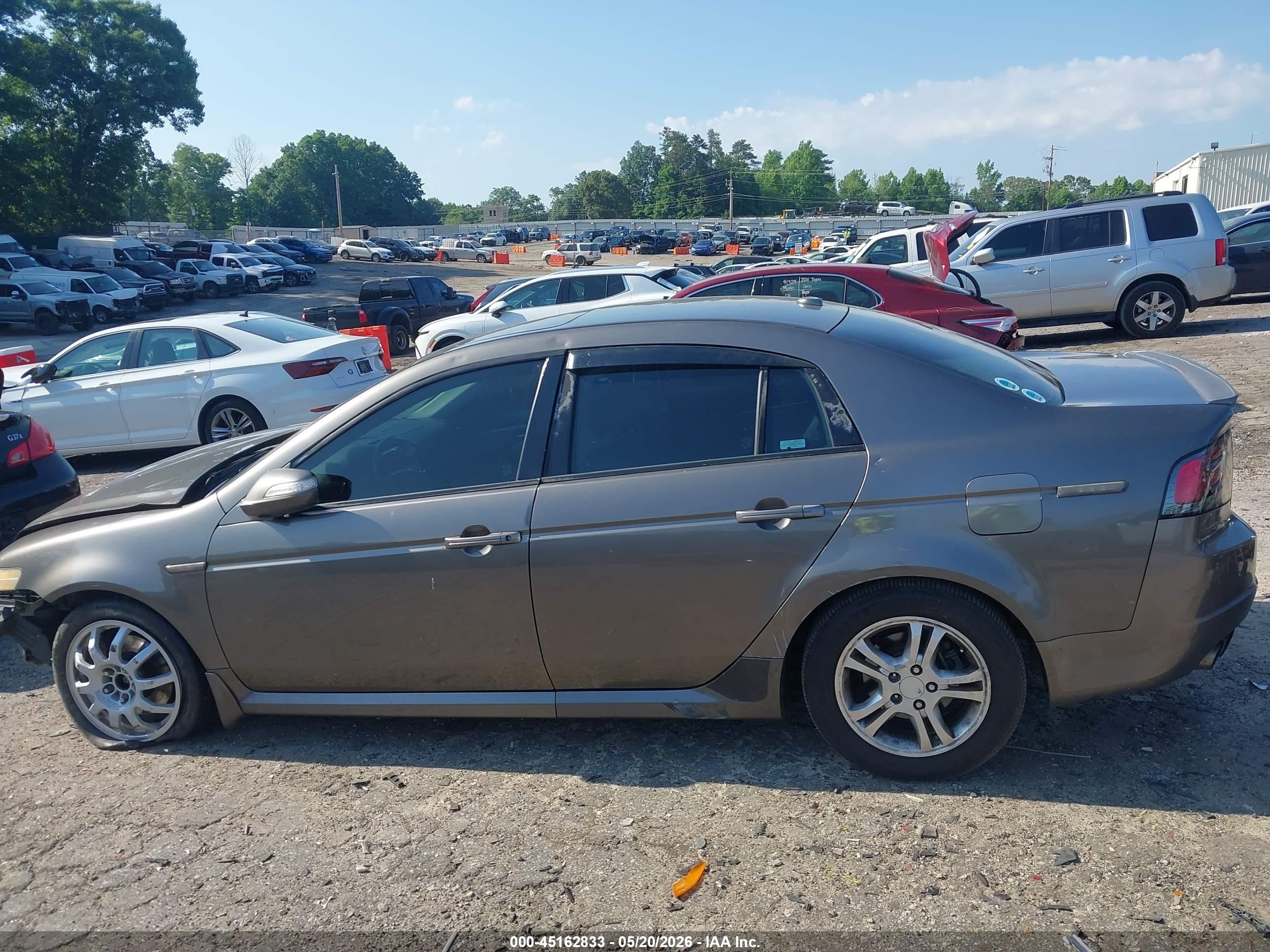 2008 Acura Tl Type S Серый vin: 19UUA76558A001372