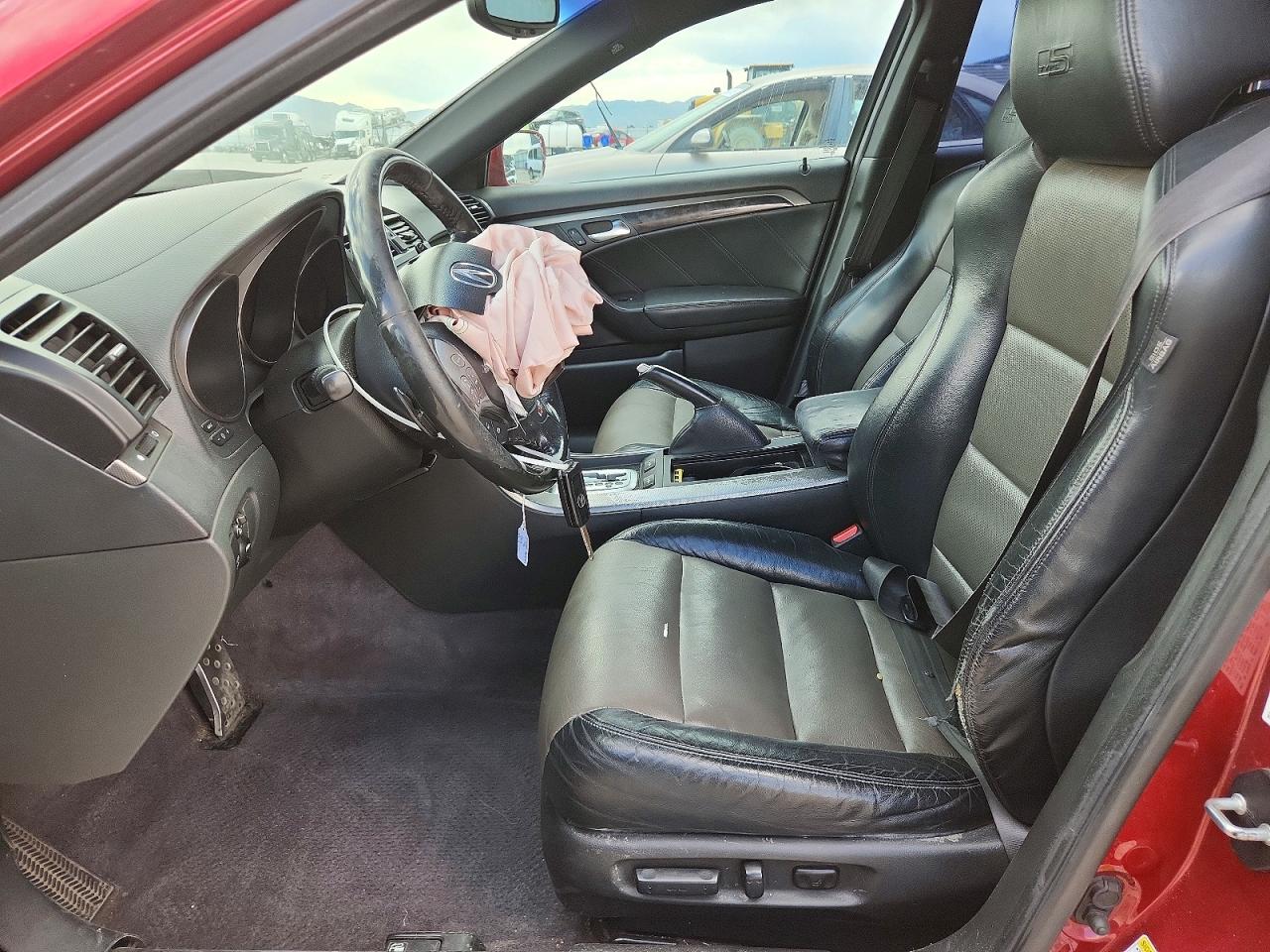 2008 Acura Tl Type S Red vin: 19UUA76558A034128