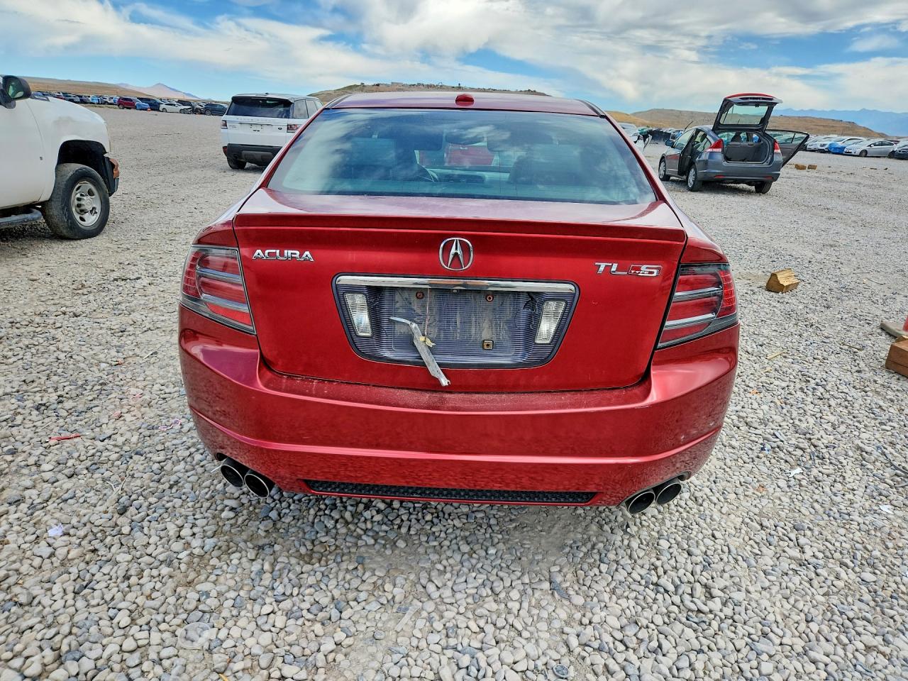 2008 Acura Tl Type S Red vin: 19UUA76558A034128