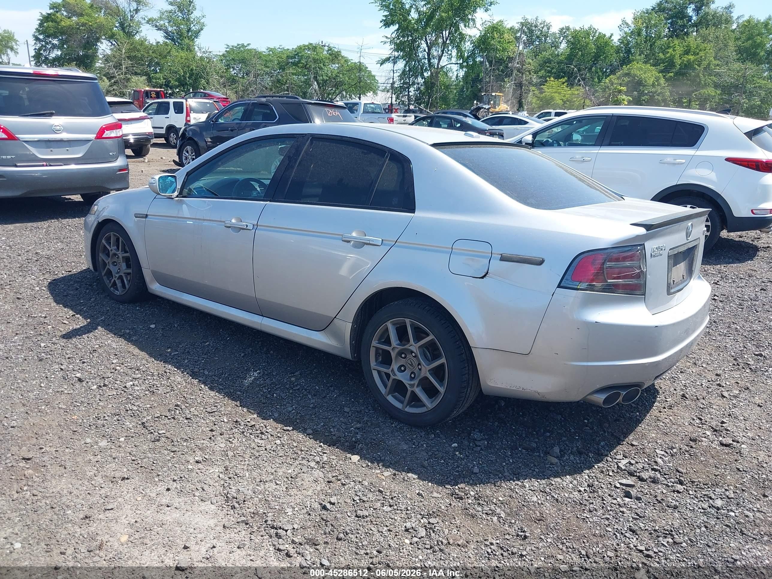 2008 Acura Tl Type S Silver vin: 19UUA76558A037112