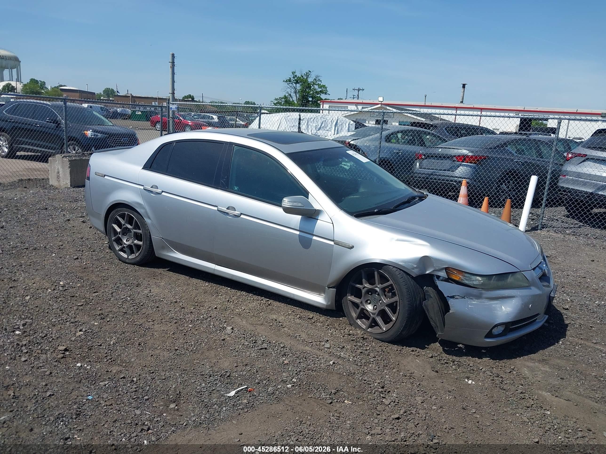 2008 Acura Tl Type S Silver vin: 19UUA76558A037112