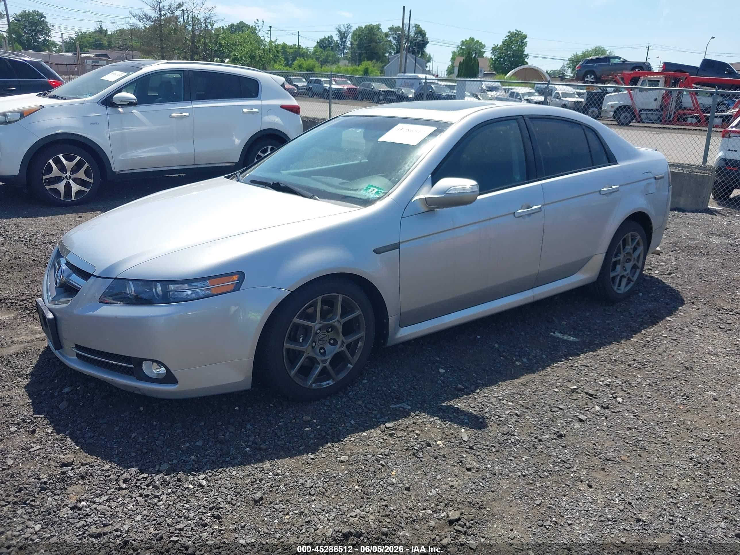 2008 Acura Tl Type S Silver vin: 19UUA76558A037112