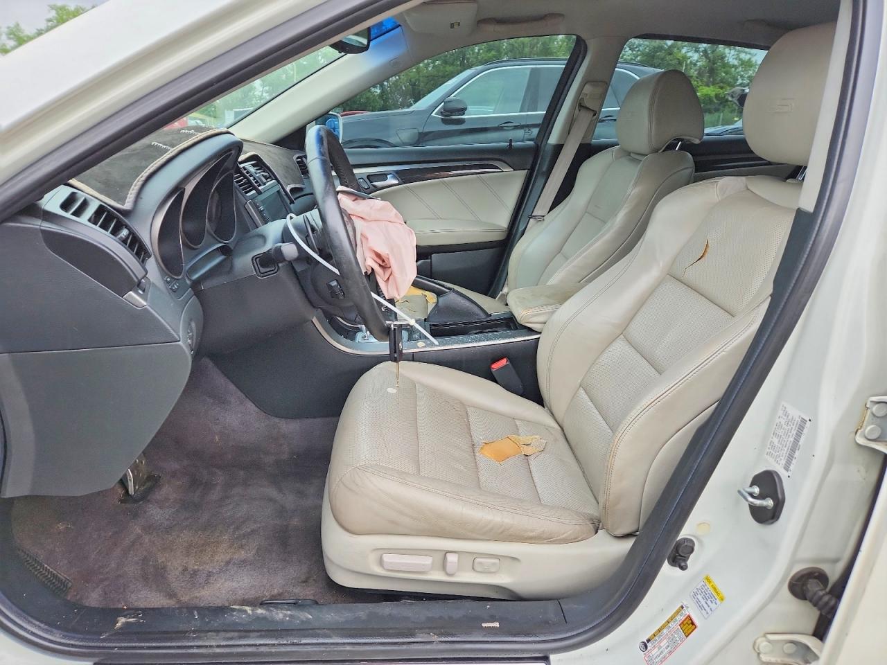 2008 Acura Tl White vin: 19UUA76568A021534