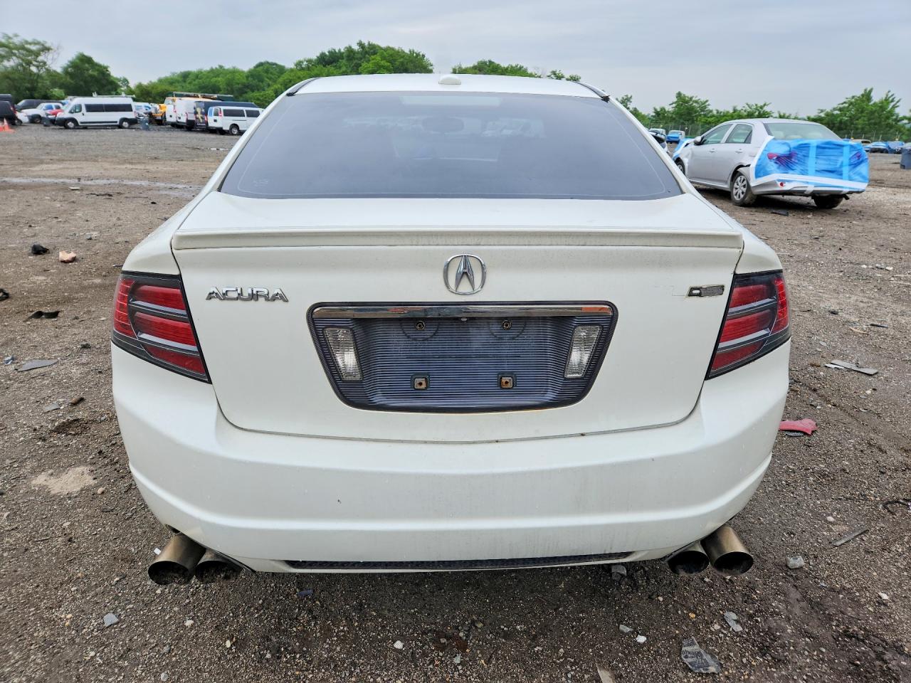 2008 Acura Tl White vin: 19UUA76568A021534