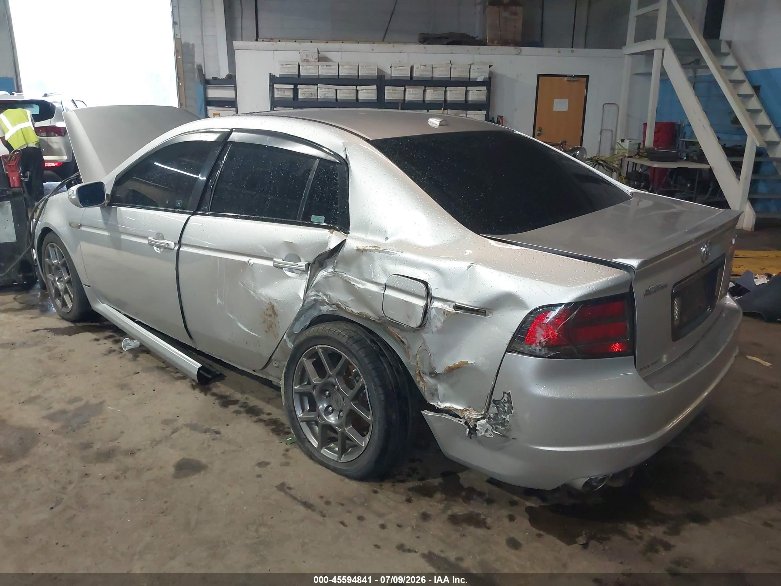 2008 Acura Tl Type S Silver vin: 19UUA76568A048930