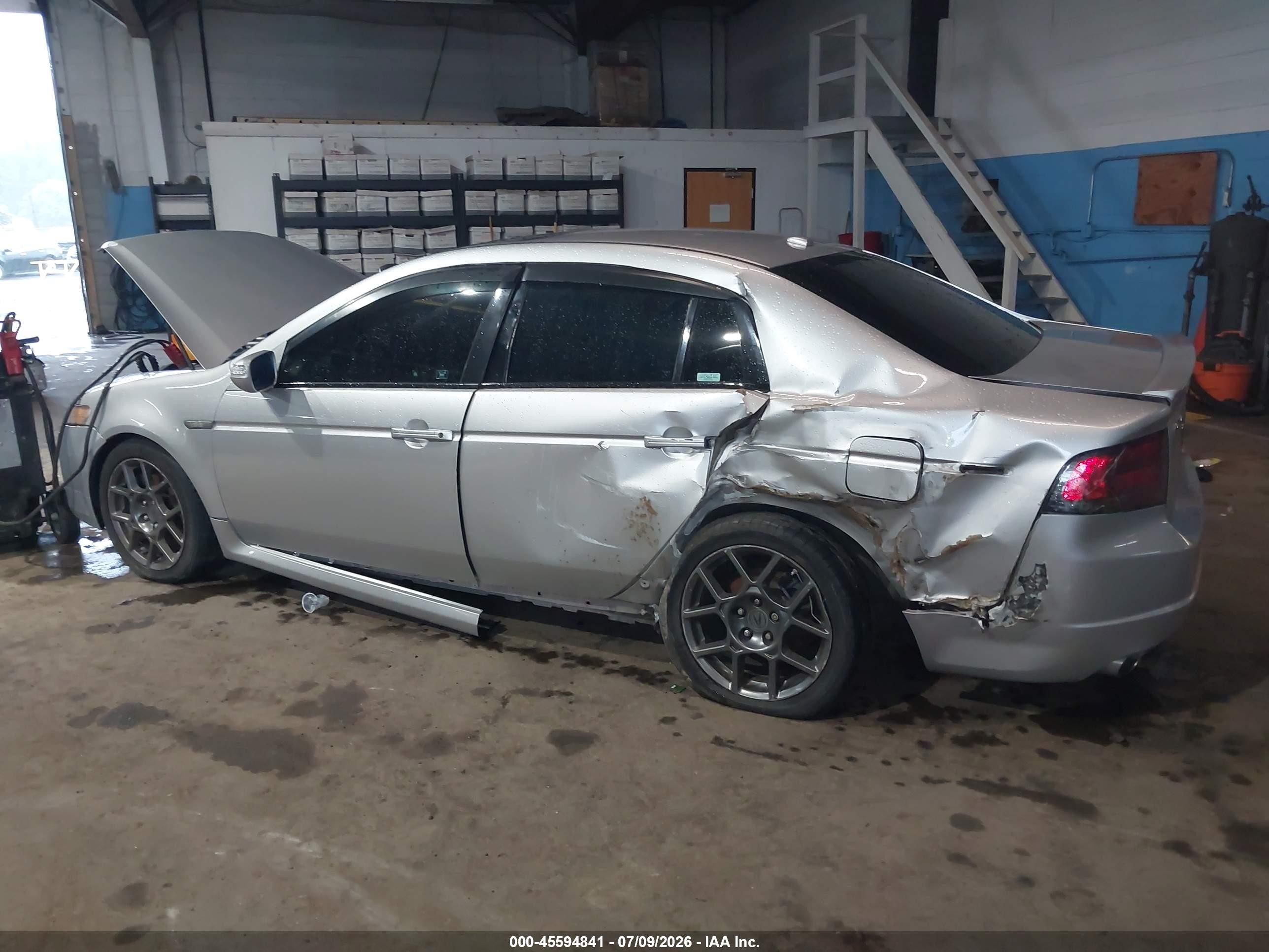 2008 Acura Tl Type S Silver vin: 19UUA76568A048930