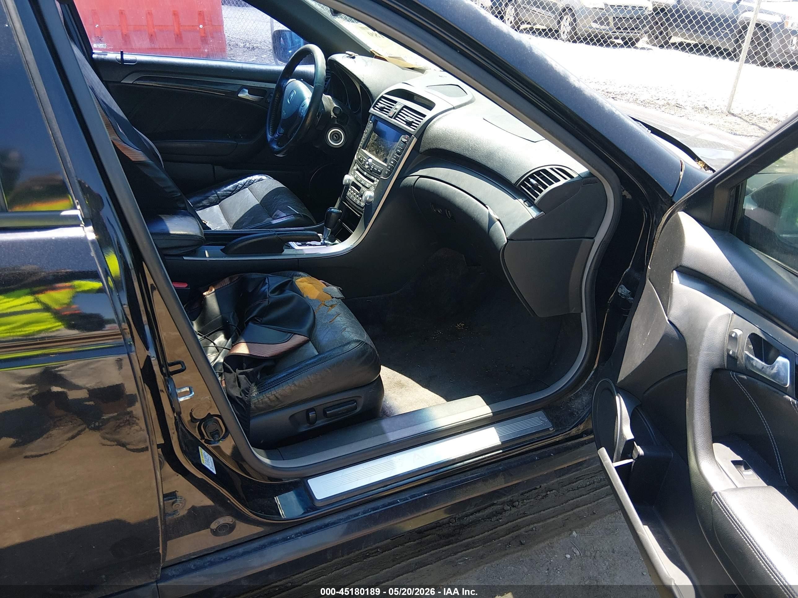2007 Acura Tl Type S Black vin: 19UUA76577A001775