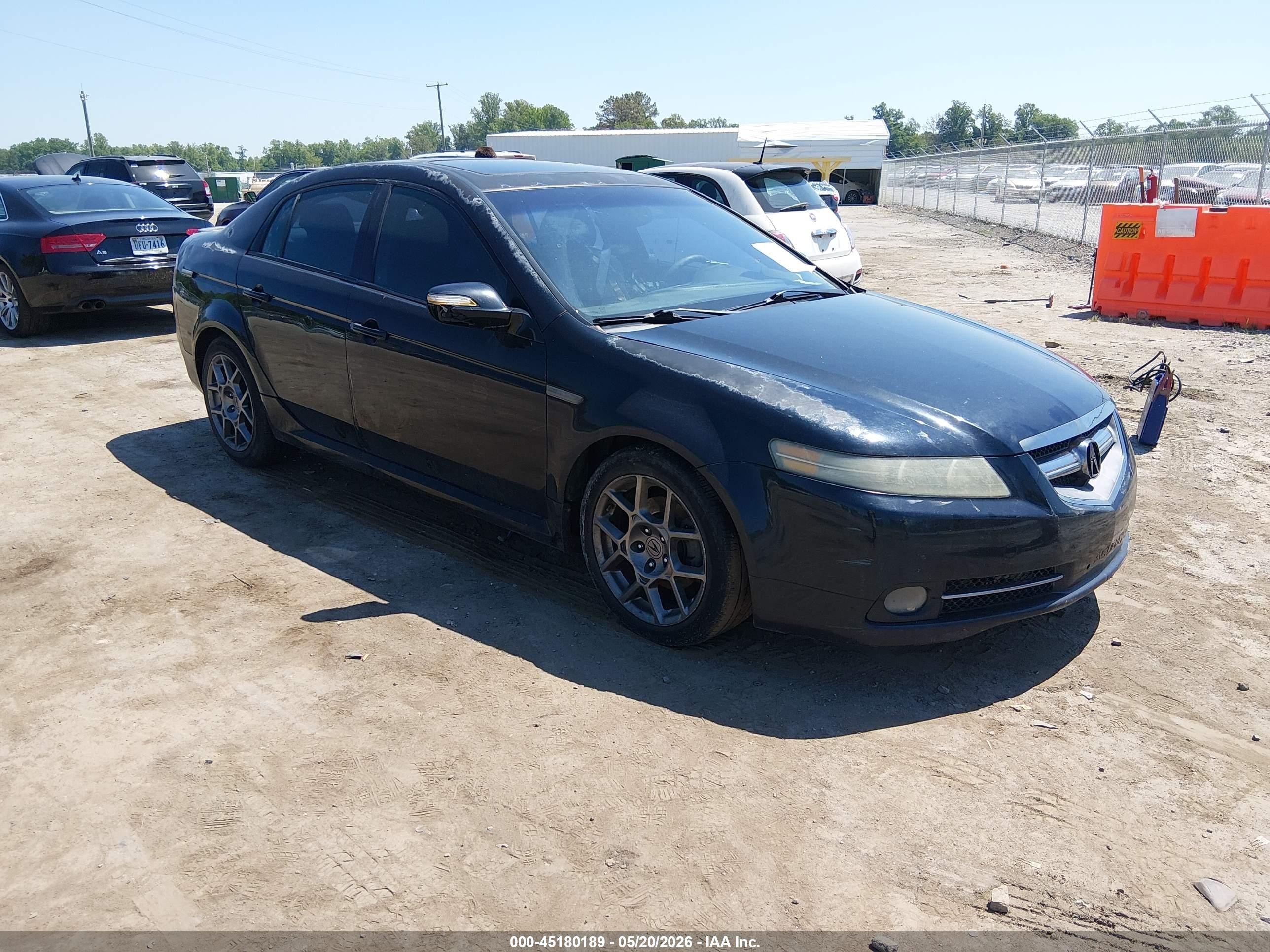 2007 Acura Tl Type S Black vin: 19UUA76577A001775