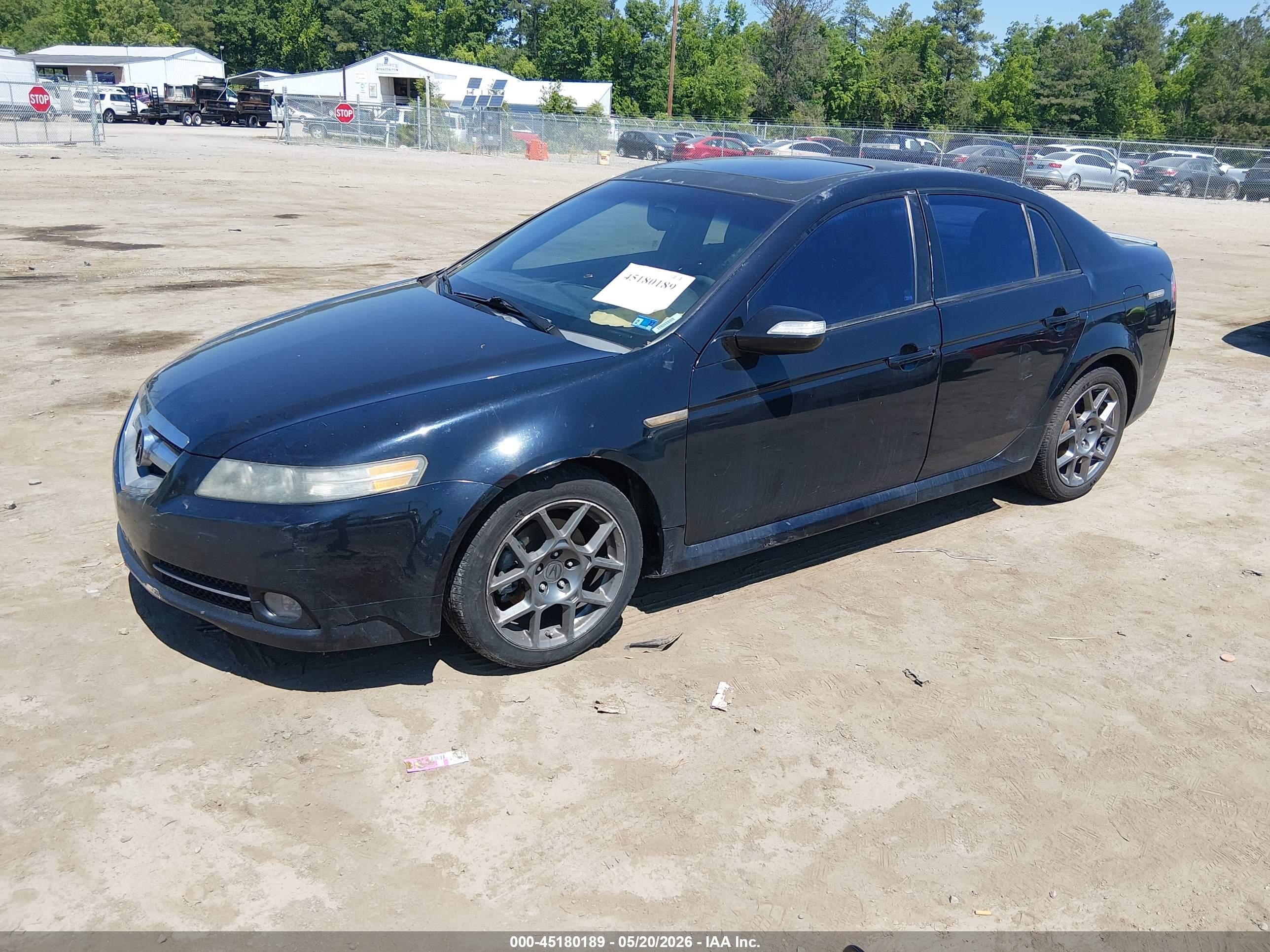 2007 Acura Tl Type S Black vin: 19UUA76577A001775